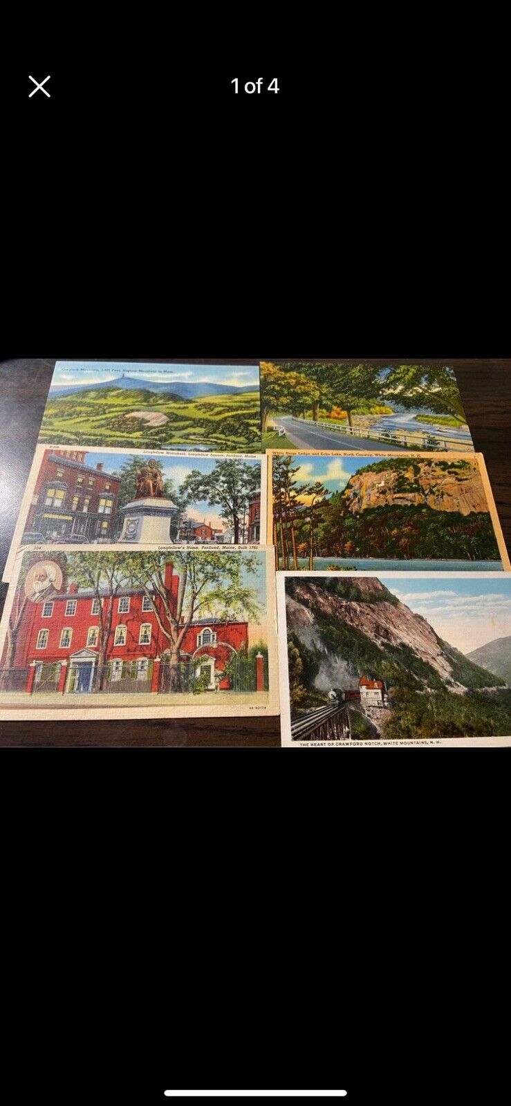 Old Vintage Antique New England Postcards 