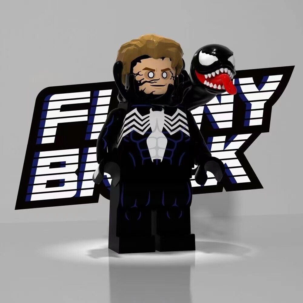 custom 3th party min brick minifigure  fb  funny brick Venom