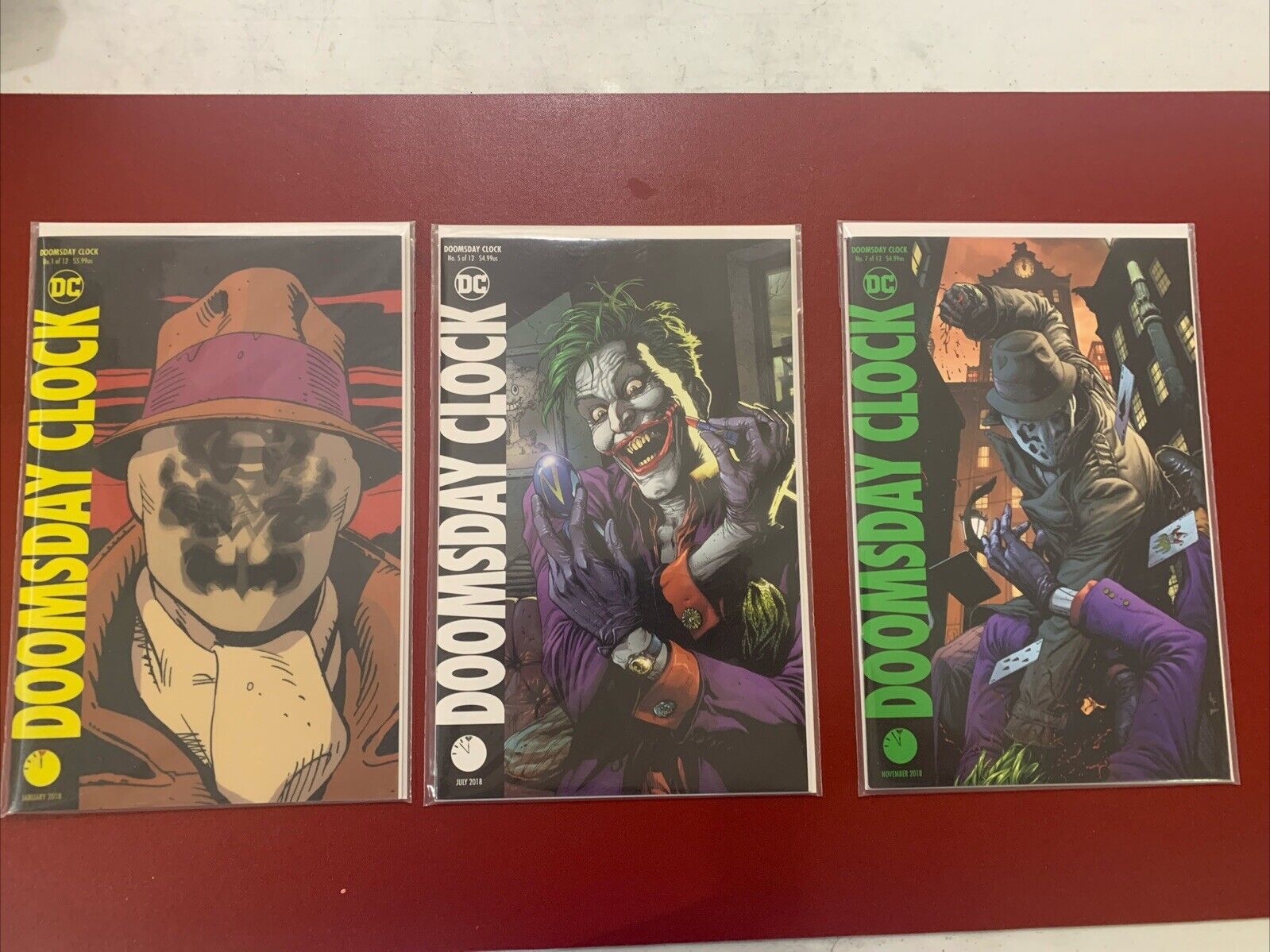DOOMSDAY CLOCK #1 ,5,7 Rorschach Mask 3D  Variant Cover WATCHMEN DC Comics
