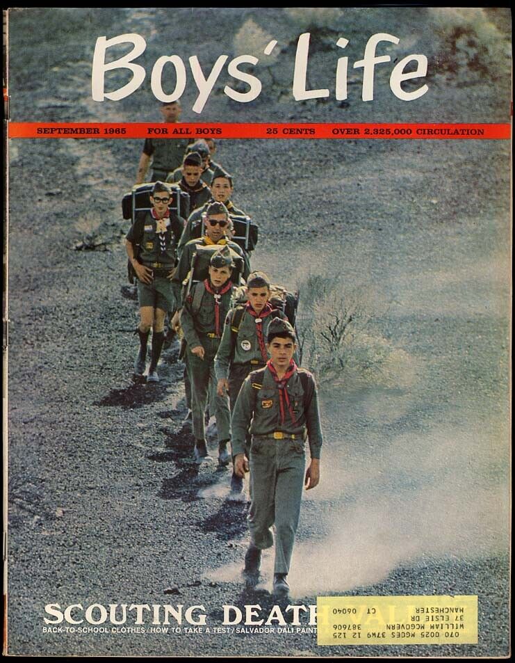 BOYS LIFE 9 1965 Salvador Dali; Olympic marksman Gary Anderson; Death Valley