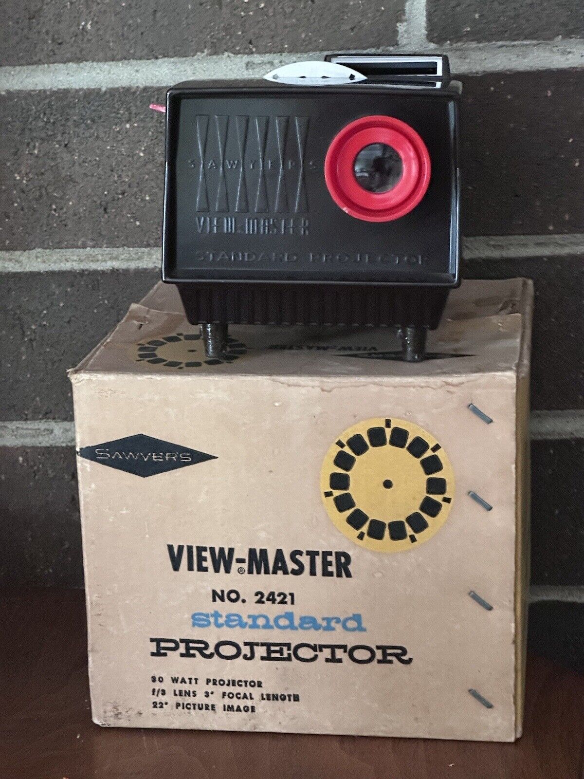 Vintage 1960s Sawyer's View-Master Standard Projector 30W No. 2421 Tested Works