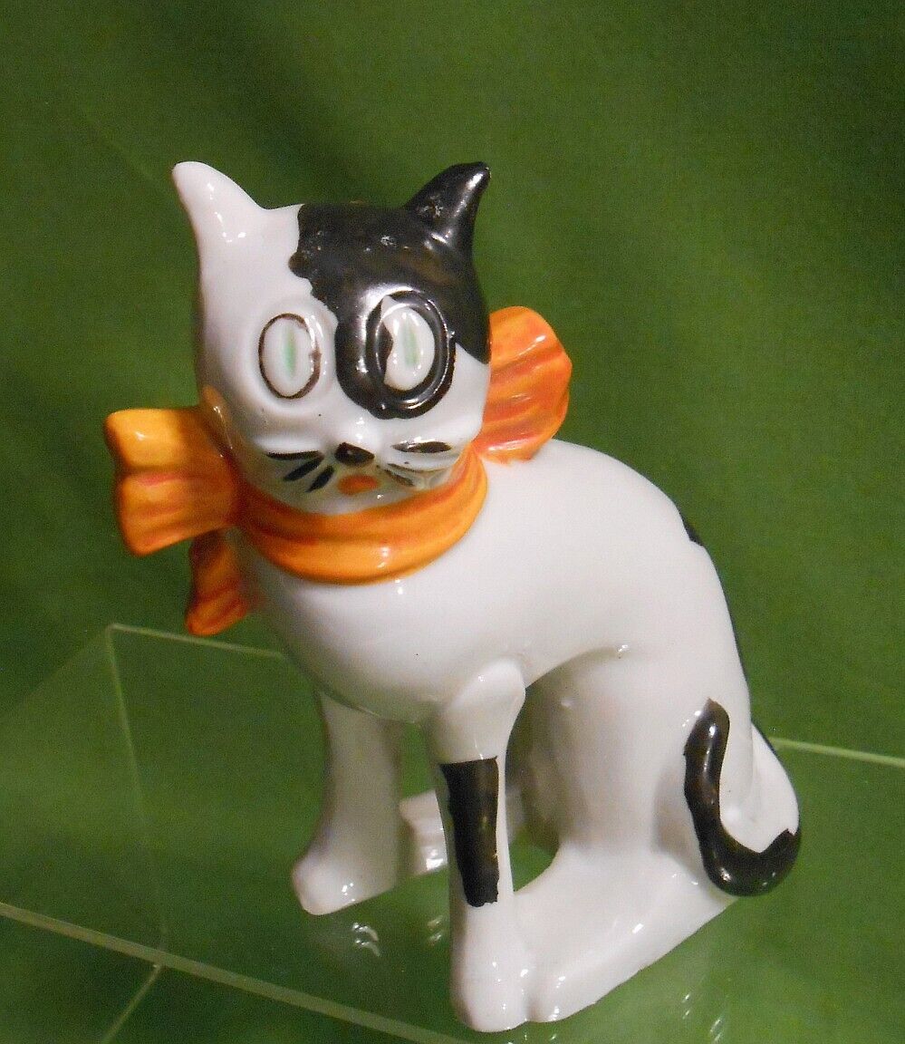 1930\'s Early Japan Porcelain Halloween Cat - 4\