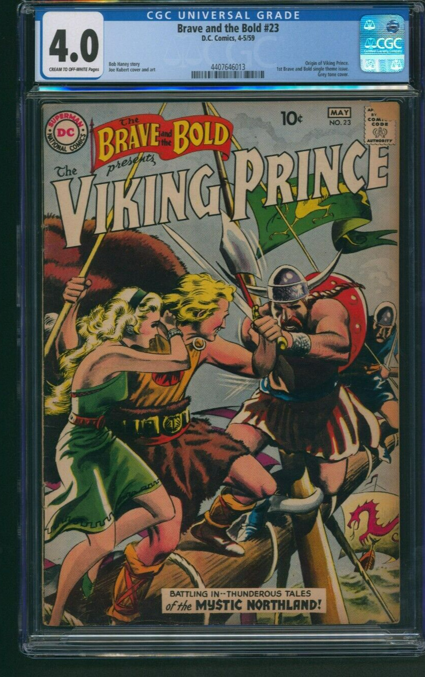 Brave and the Bold #23 CGC 4.0 DC 1959 1st Brave and the Bold Single Theme Issue