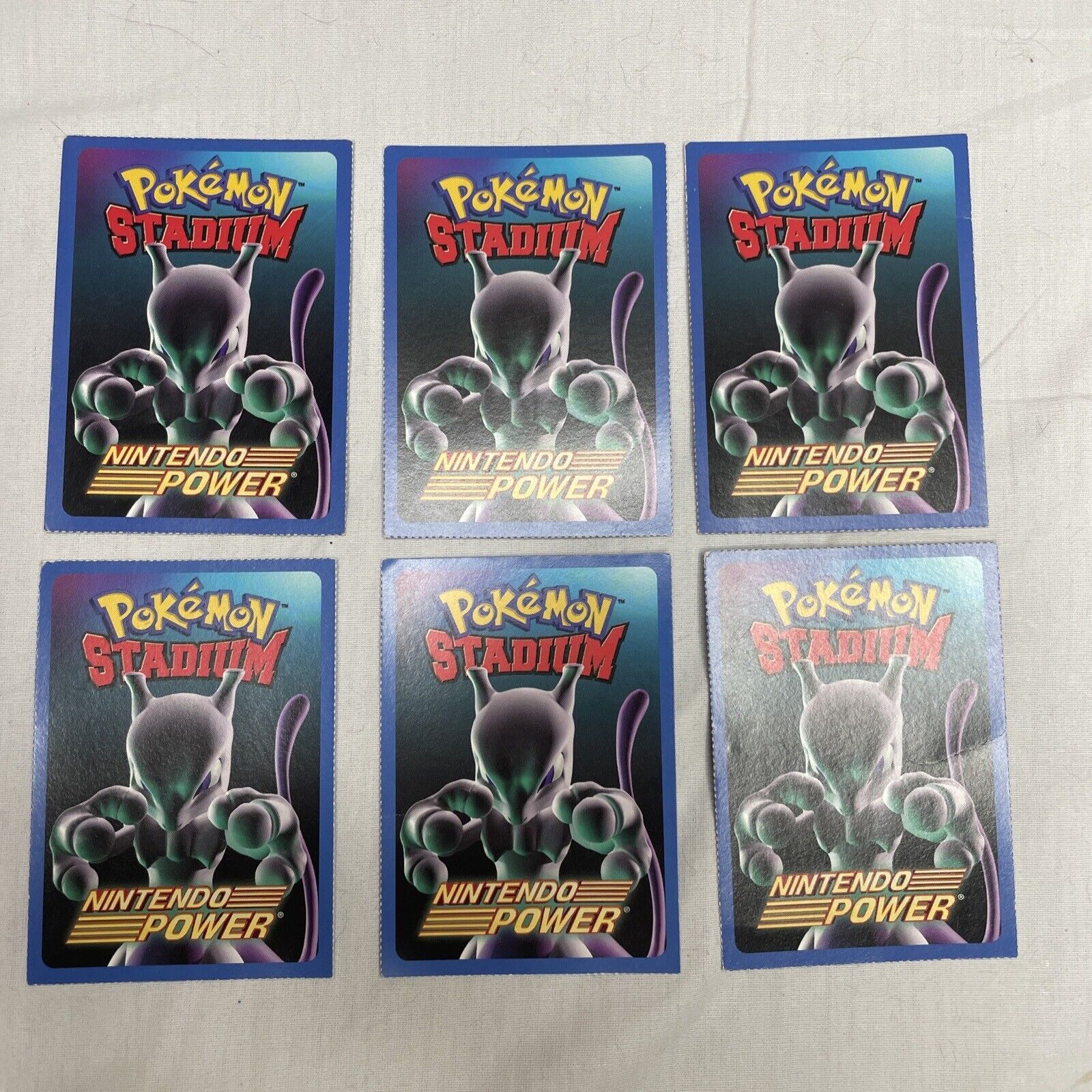  Pokemon Stadium Nintendo 64 N64 Blockbuster Nintendo Power Trading Cards Set