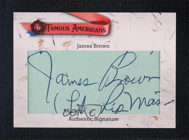 2021 Historic Auto Famous Americans Cut Signatures James Brown Auto uk2