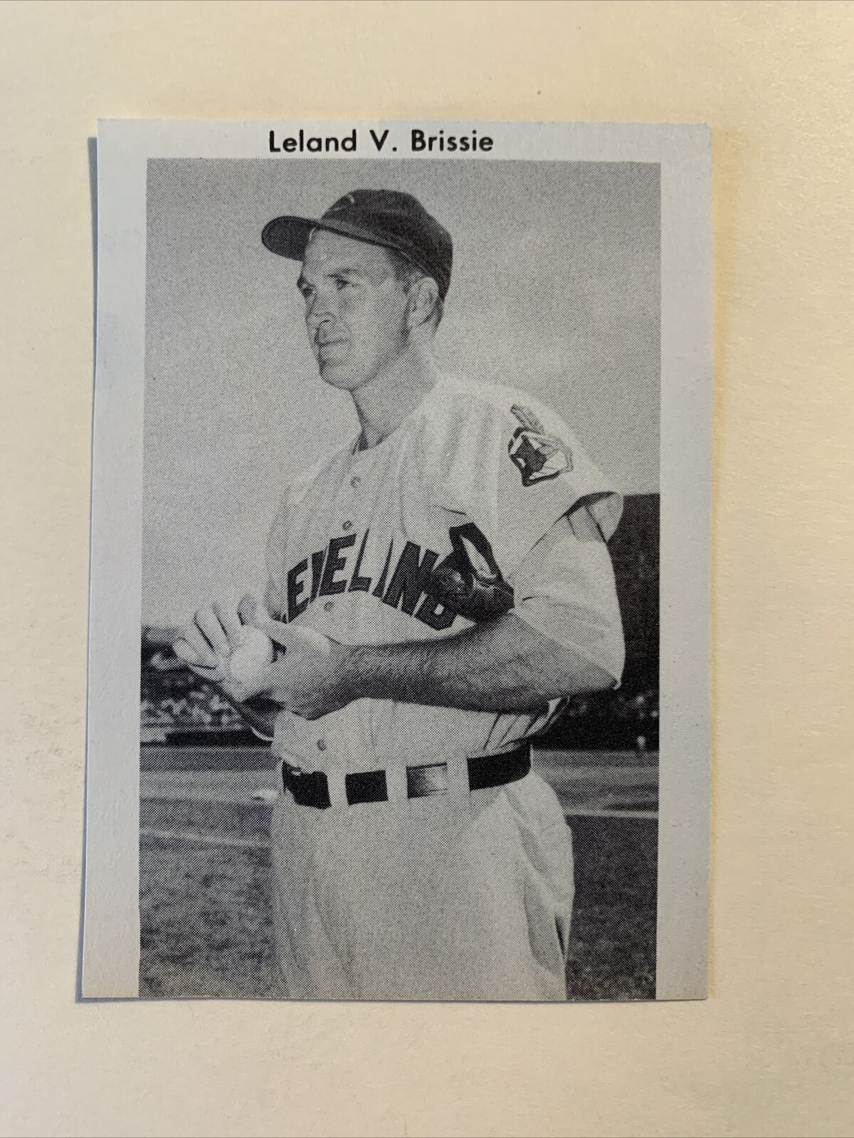 Lou Brissie Cleveland Indians 1954 Baseball Vintage Pictorial 3X4 Panel
