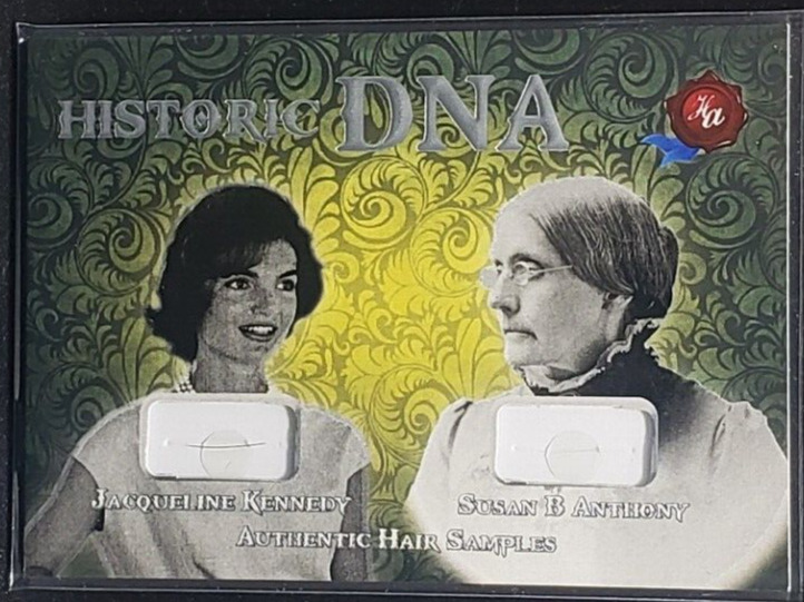 2022 Historic DNA Jacqueline Kennedy Susan B Anthony Hair Samples #\'d 16/20 RARE