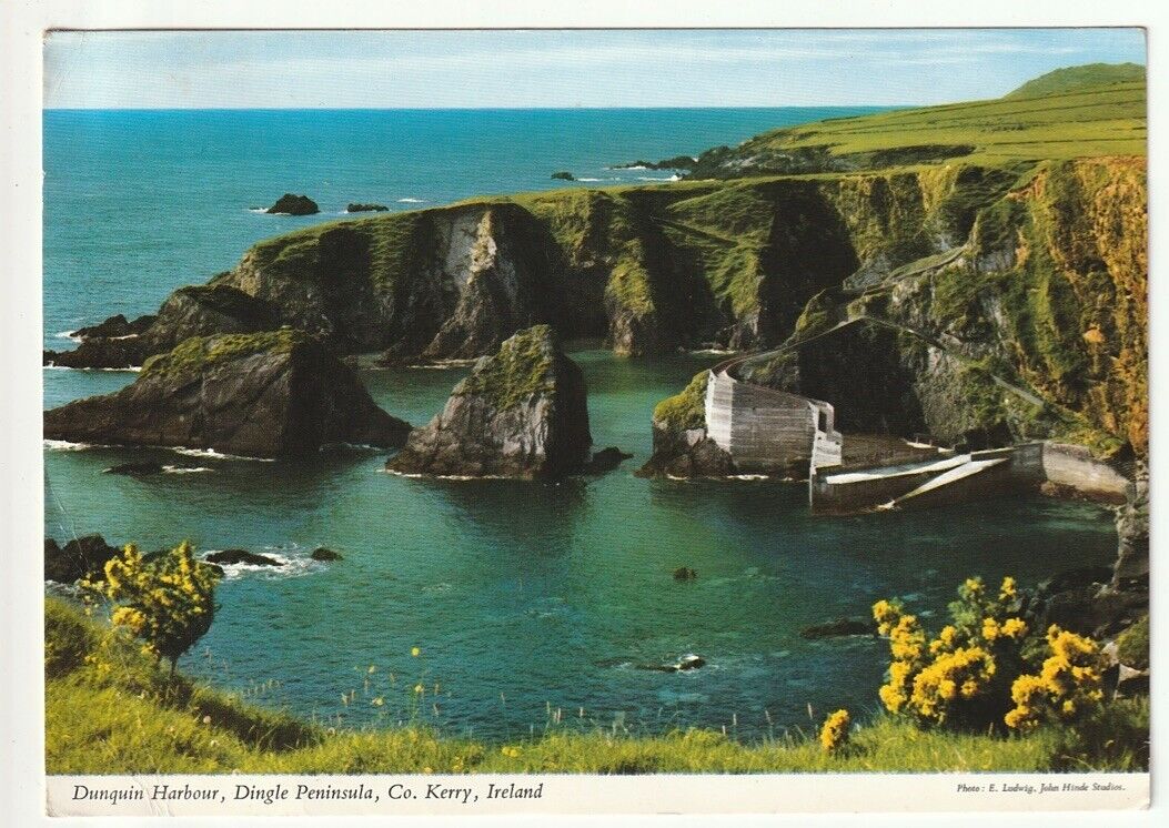 Vintage PC Dunquin Harbor, Dingle Peninsula, Co. Kerry, Ireland