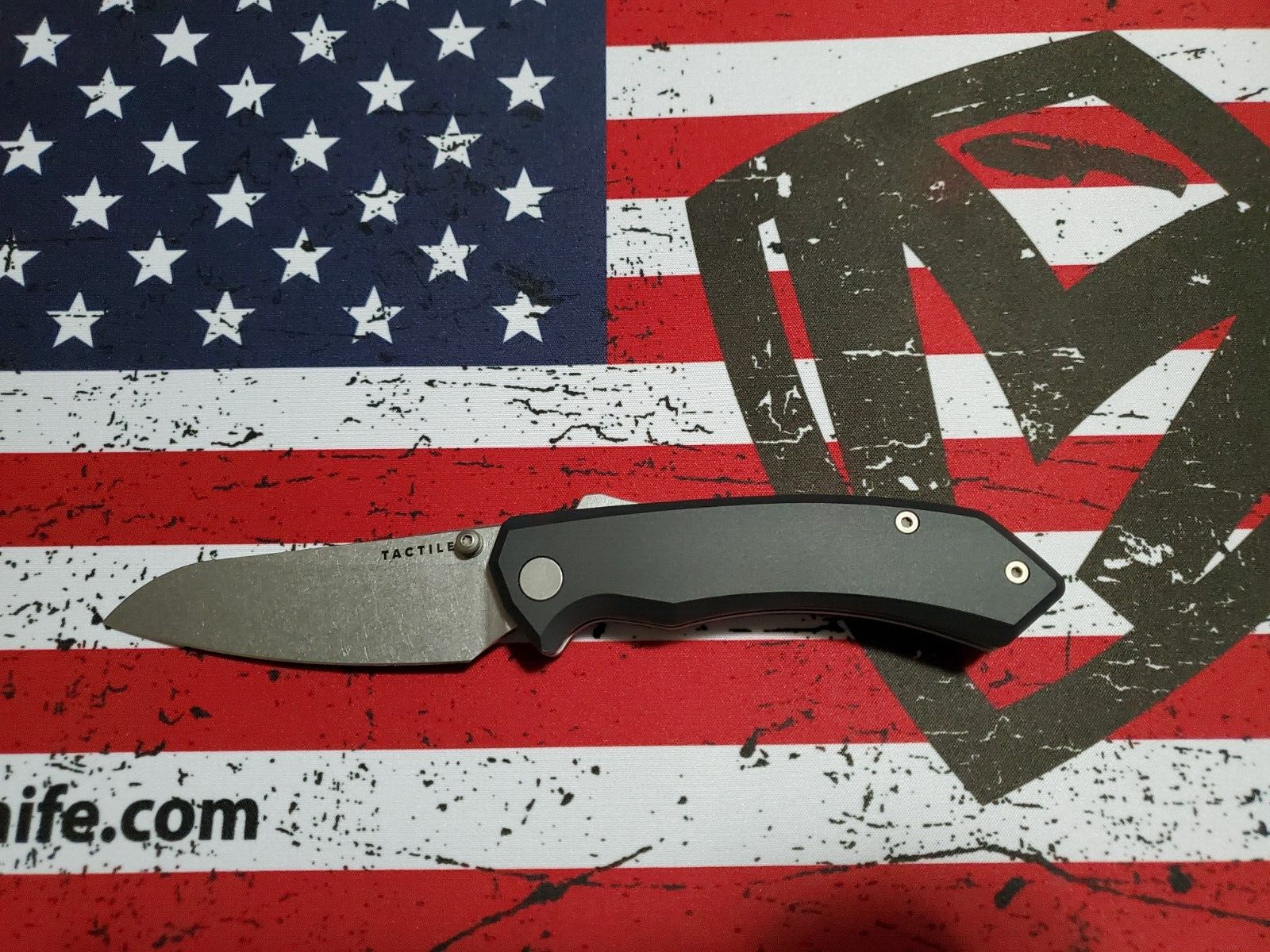 Tactile Knife Co. Chupacabra / Stonewashed MagnaCut / Black Aluminum