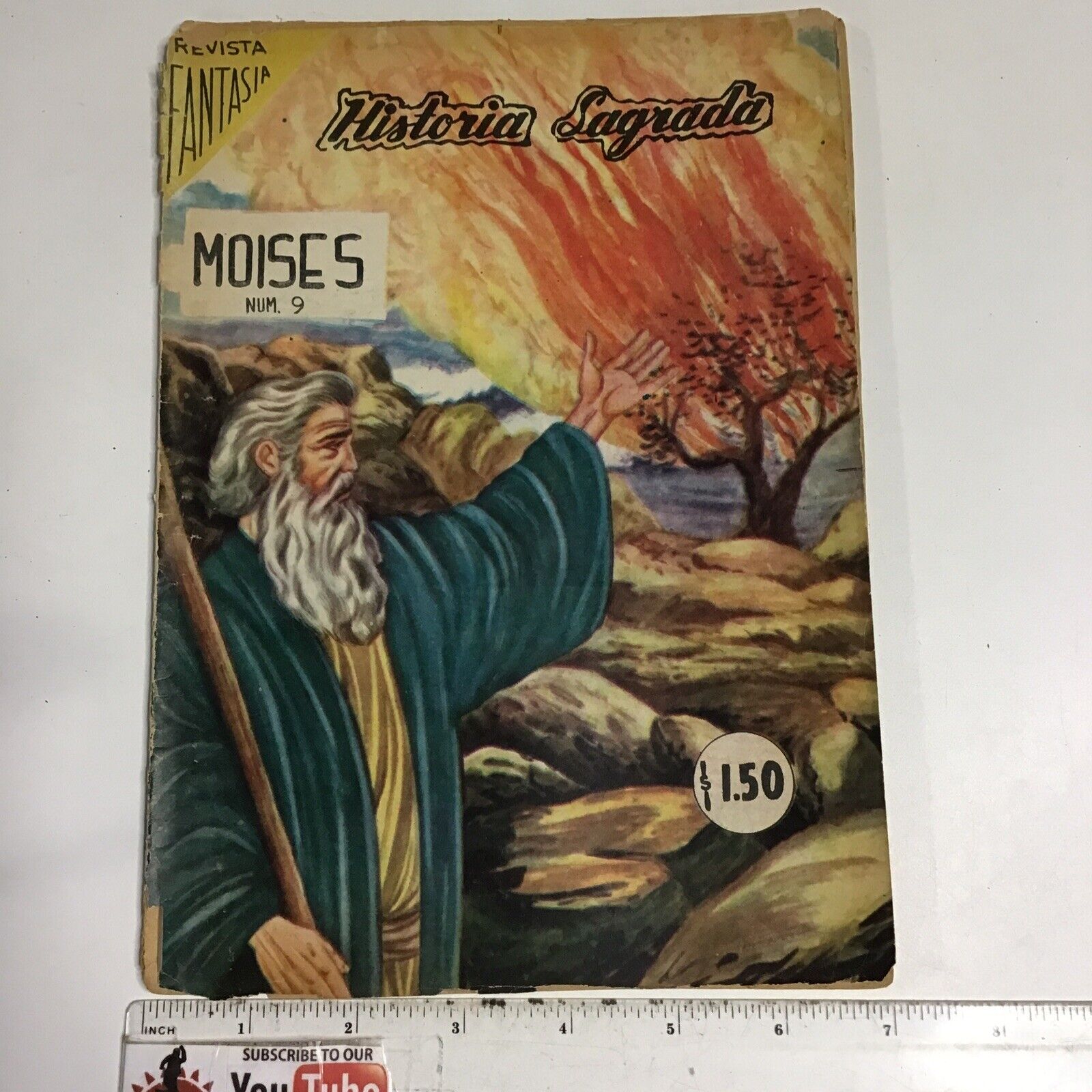 1963 SPANISH MEXICAN COMICS HISTORIA SAGRADA #9 MOISES EDITORA ROBERT MEXICO