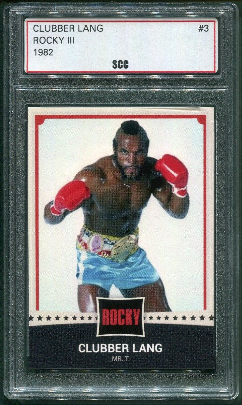 Custom 1982 Rocky III Movie Trading Card #3 Mr. T As Clubber Lang