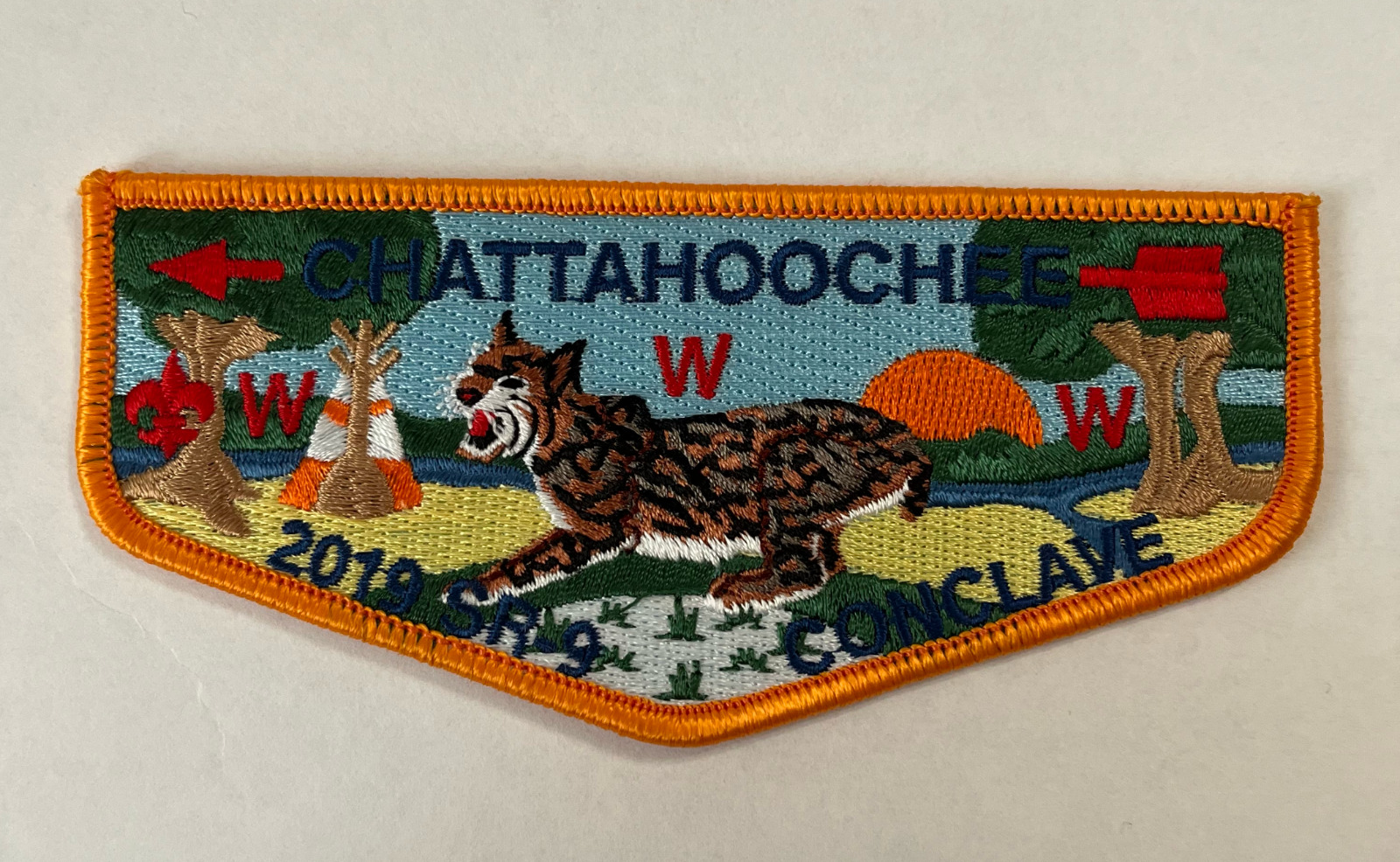 Chattahoochee Lodge OA 2019 SR-9 Conclave Flap Black Creek Scout Reservation BSA