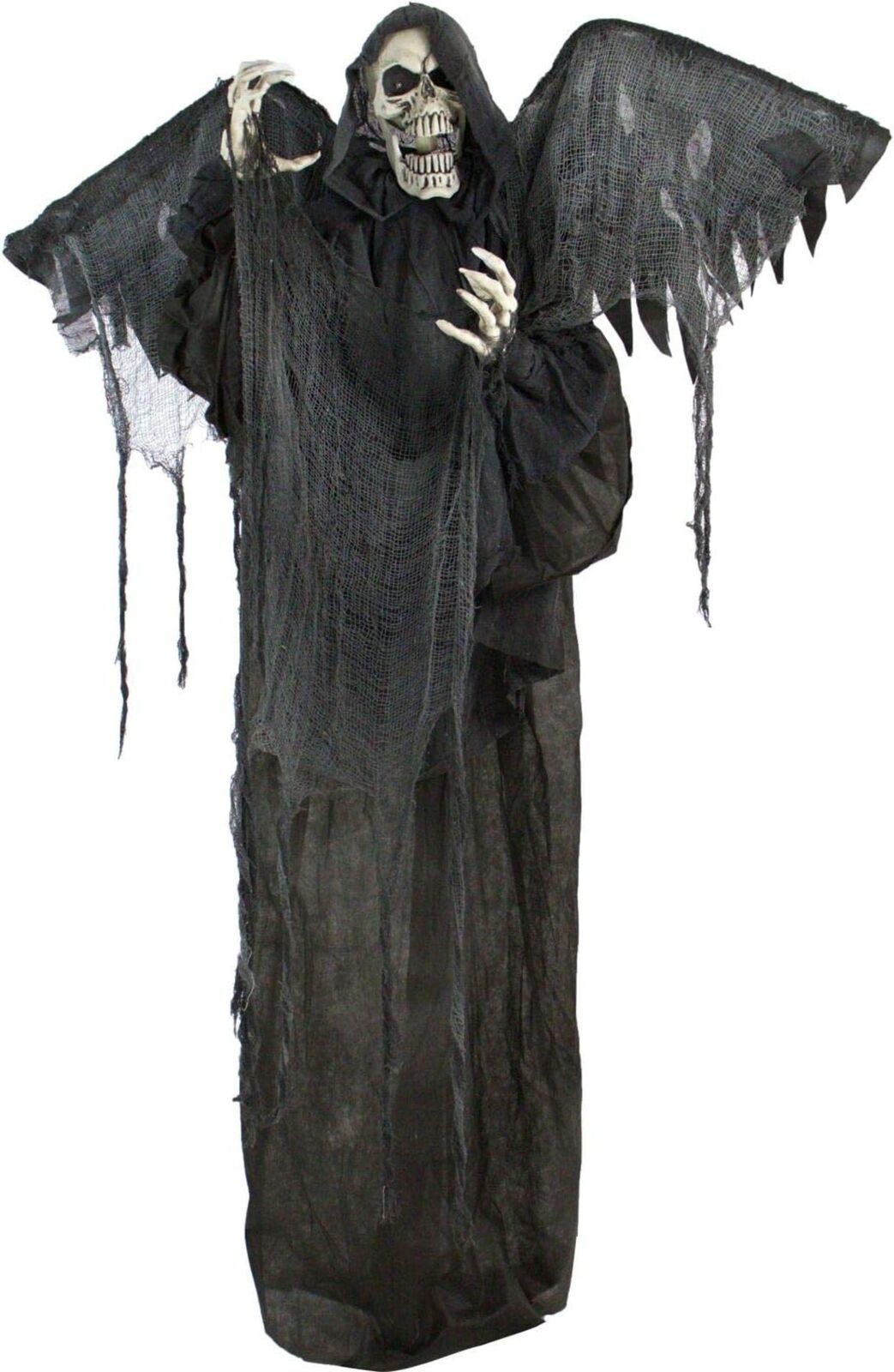 Life-Size Skeleton Reaper with Wings,Scary Halloween Decorations,1.57 pounds