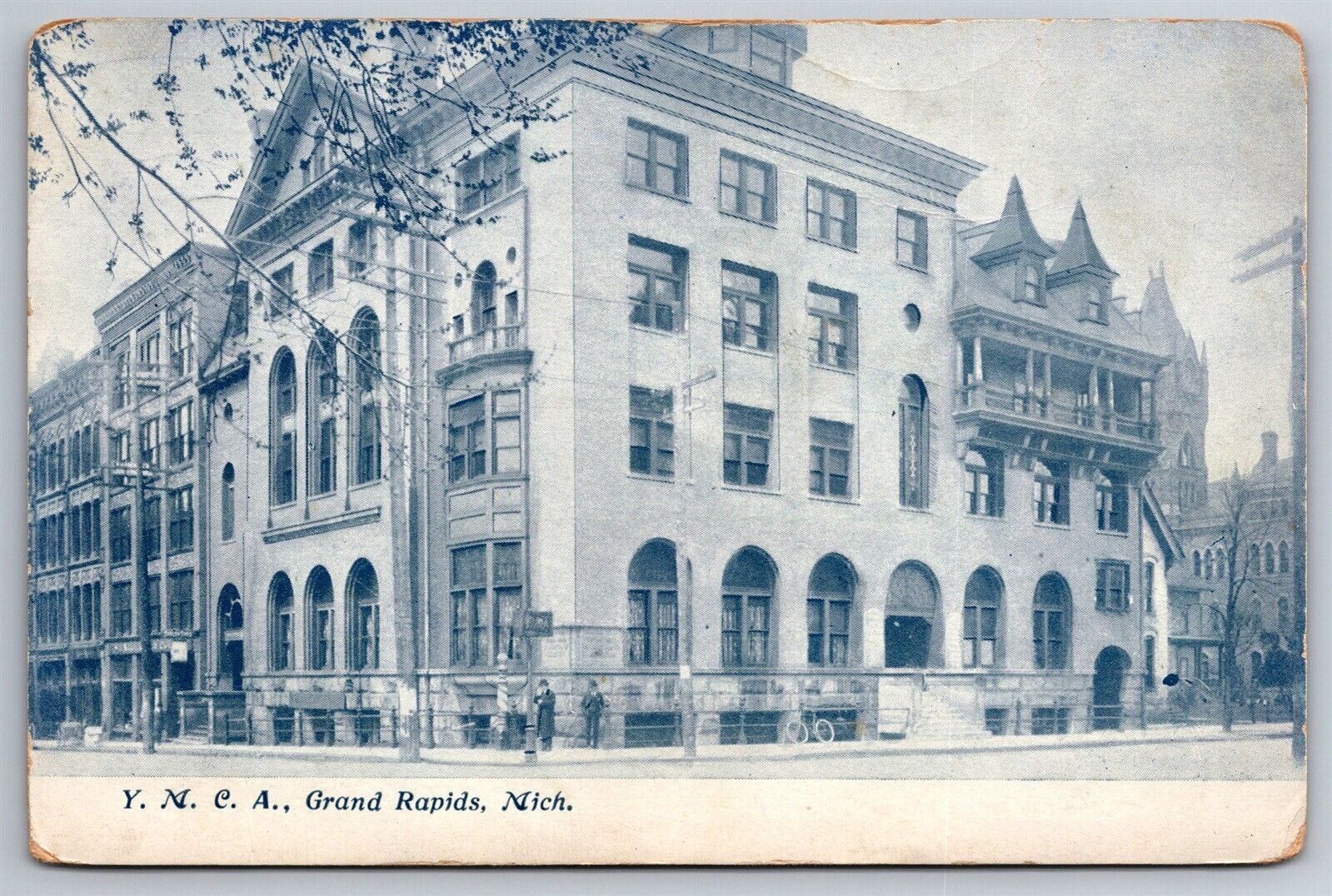 YMCA Building Grand Rapids MI C1900\'s UDB Postcard N18