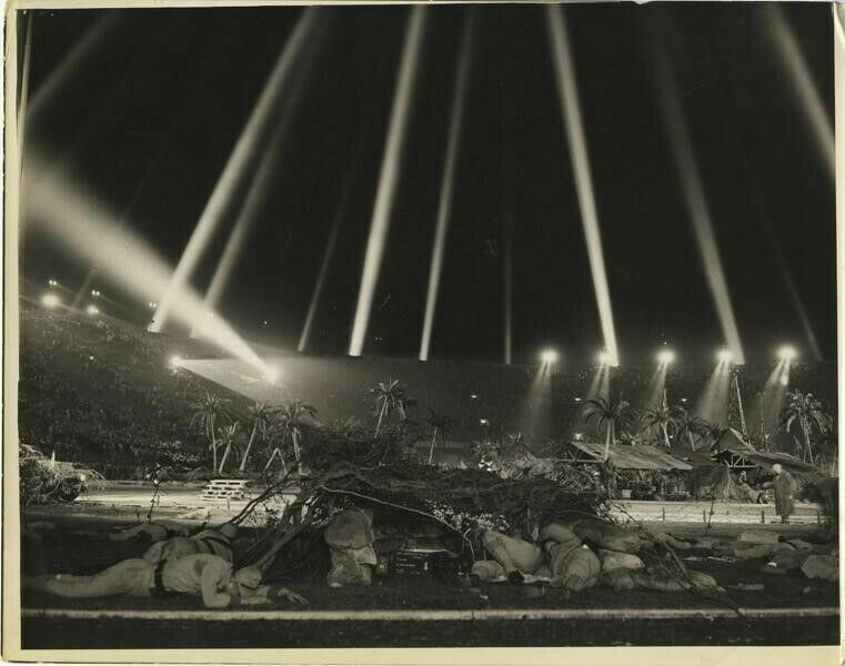 Battle at the LA Coliseum 1944 Original 11x14 Photo Japanese Soldier World War 2
