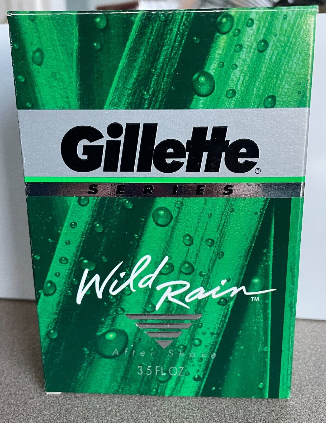 RARE Close Out Vintage 1993 Gillette Series Wild Rain After Shave Splash 3.5 oz