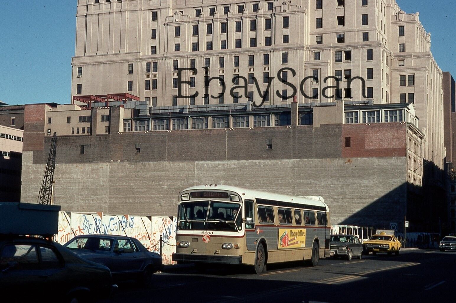 Original 35mm Kodachrome Slide SEPTA Bus Philadelphia Street Scene 1976