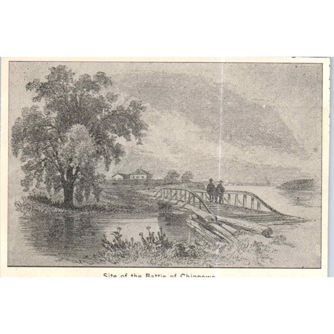 Site of the Battle of Chippewa c1890 Victorian Print AE8-CH5