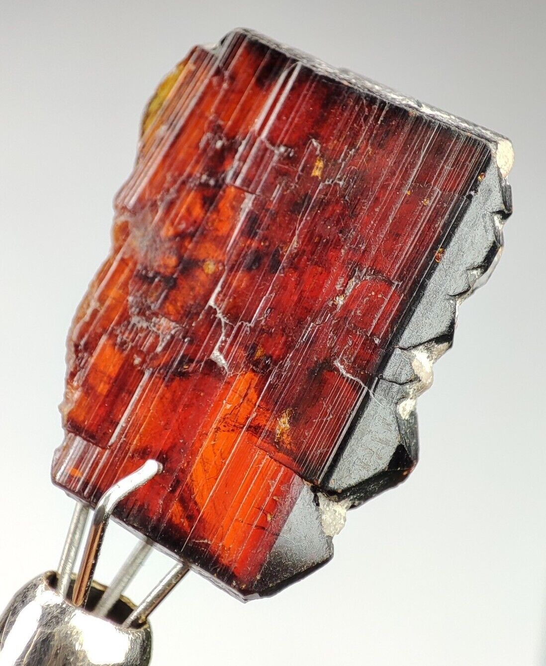 10-CT Extremely Rare Transparent Red Tantalite Gemmy Crystal @Afghanistan
