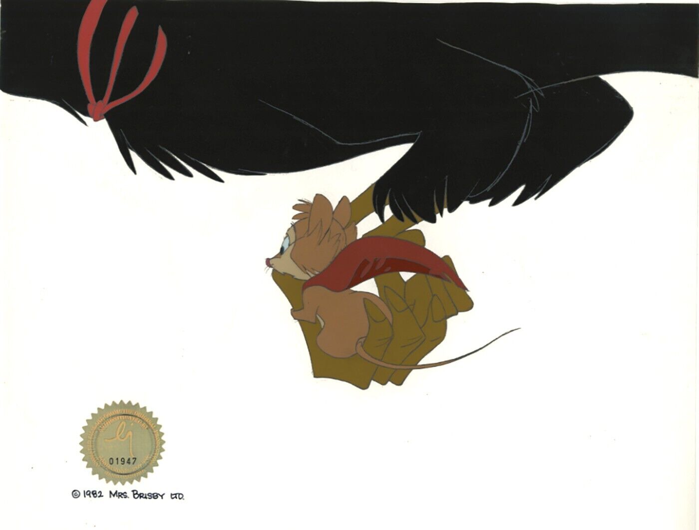 Don Bluth Secret of NIMH Mrs Brisby 1982 Production Animation Cel 094-10