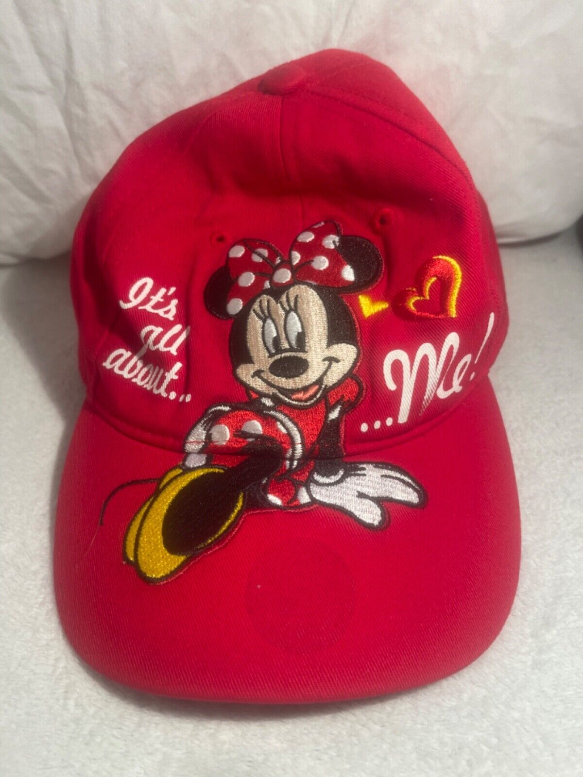 Disney Minnie Mouse Its All About Me Baseball Cap Hat