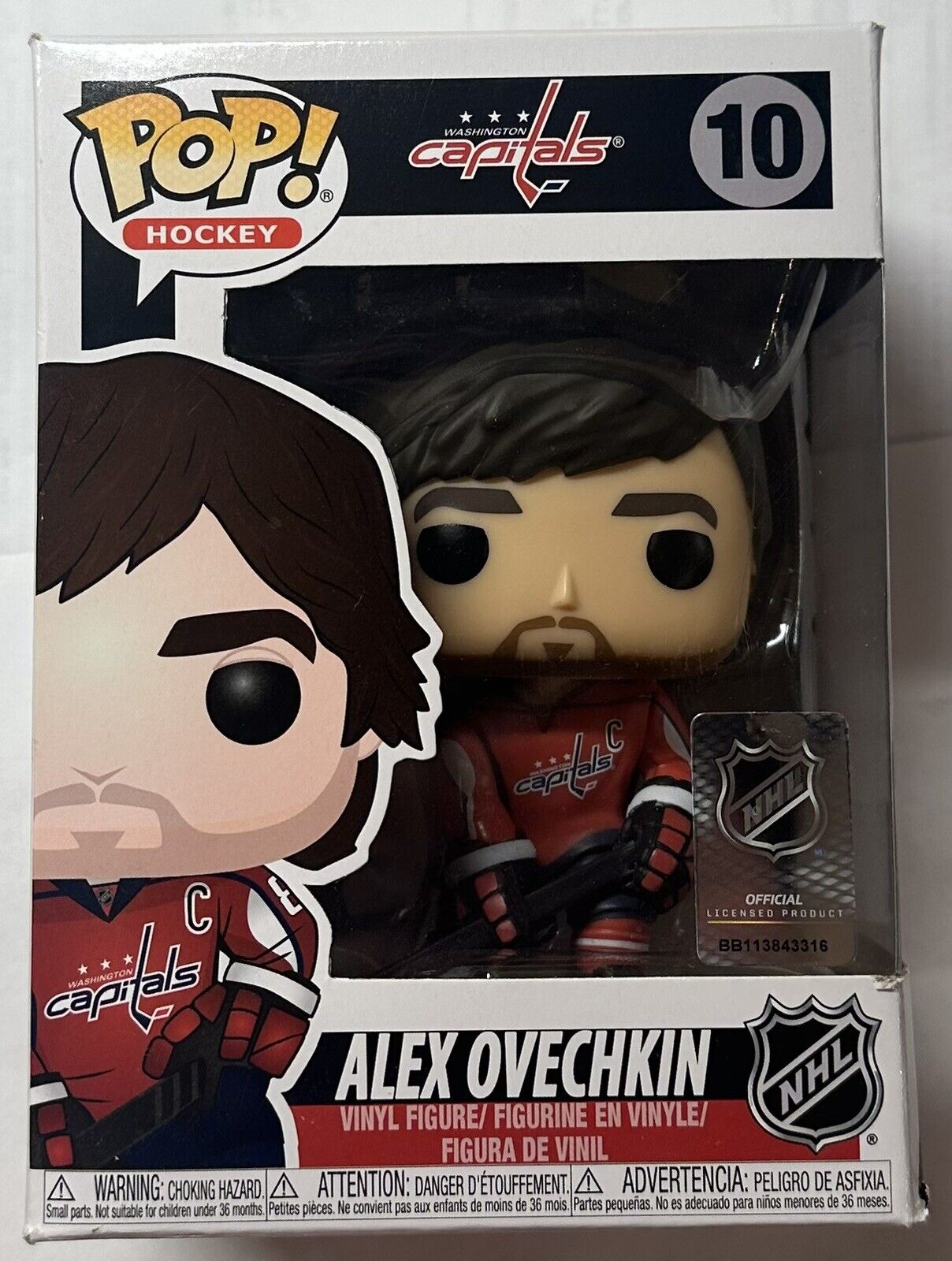 NHL Washington Capitals #10 - Alex Ovechkin - Funko Pop Hockey Minor Box Damage