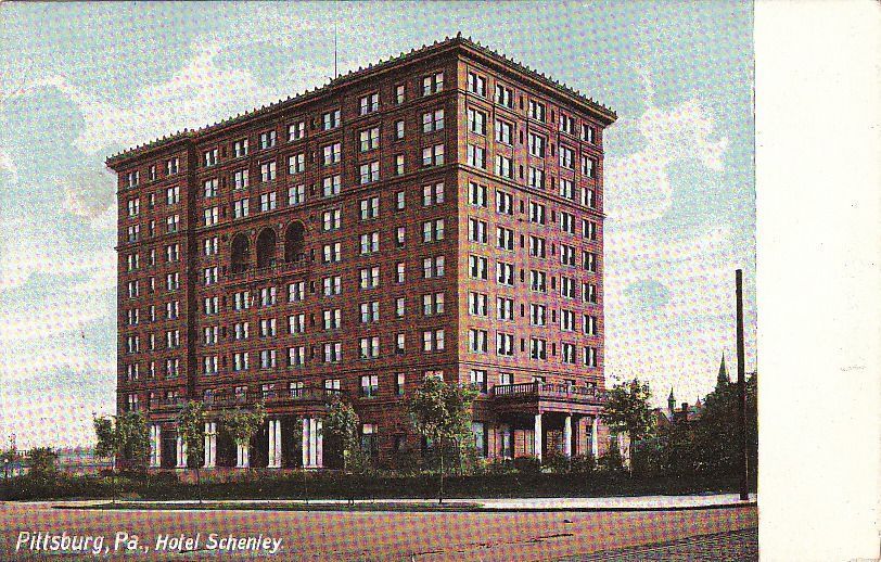 Postcard Pittsburg PA Hotel Schenley 