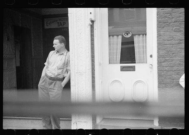 Optician\'s office,Mercersburg,Pennsylvania,PA,July 1940,John Vachon,FSA