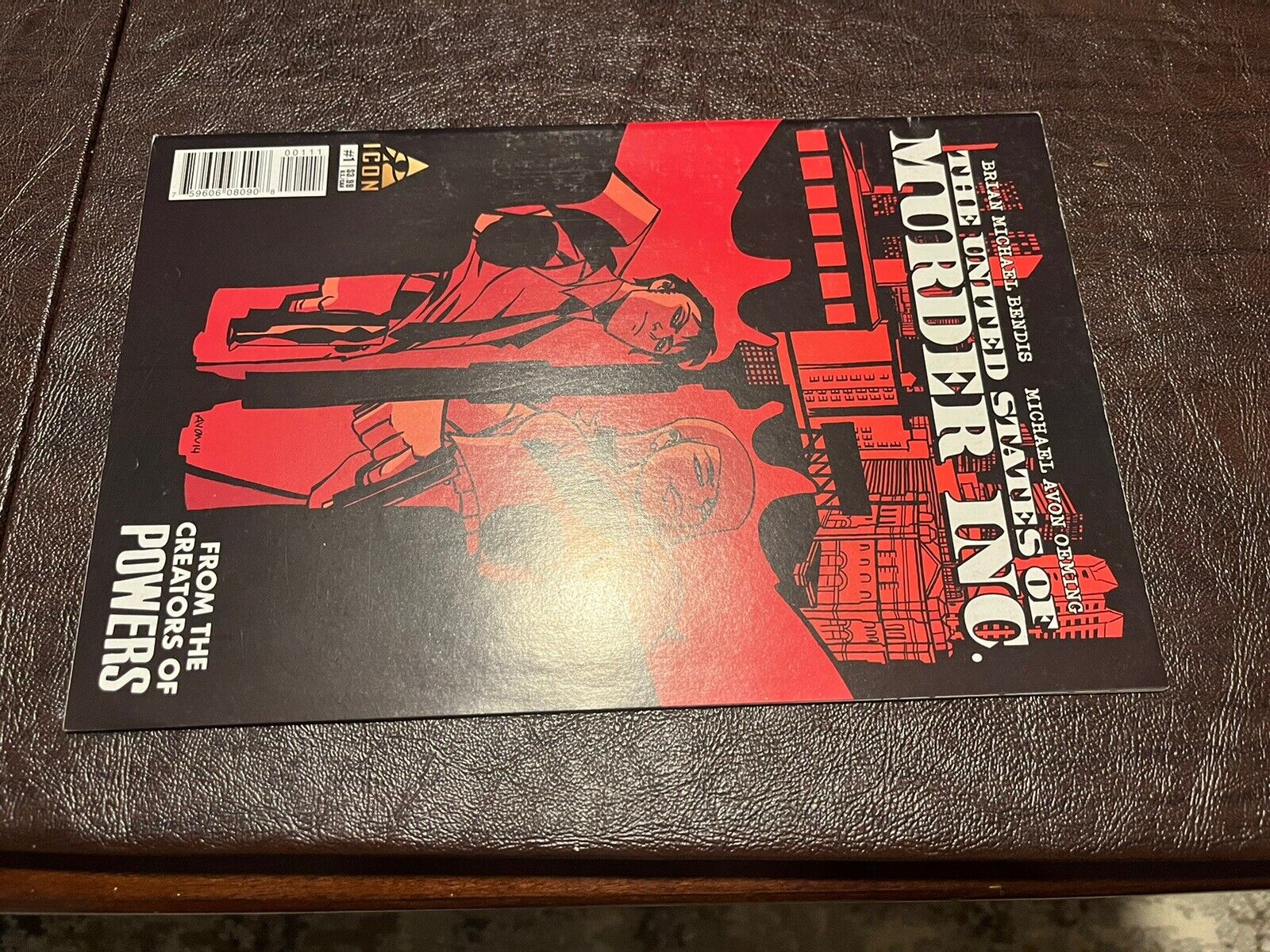The United States Of Murder Inc #1 Optioned Amazon TV Bendis Icon Comic 2014