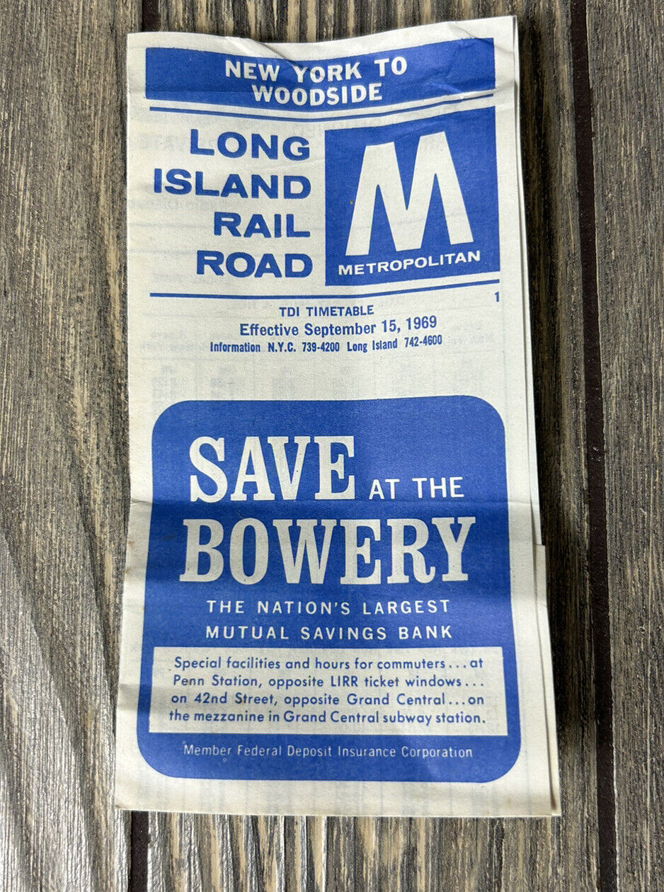 VTG September 15 1969 New York To Woodside Long Island Rail Road Metropolitan