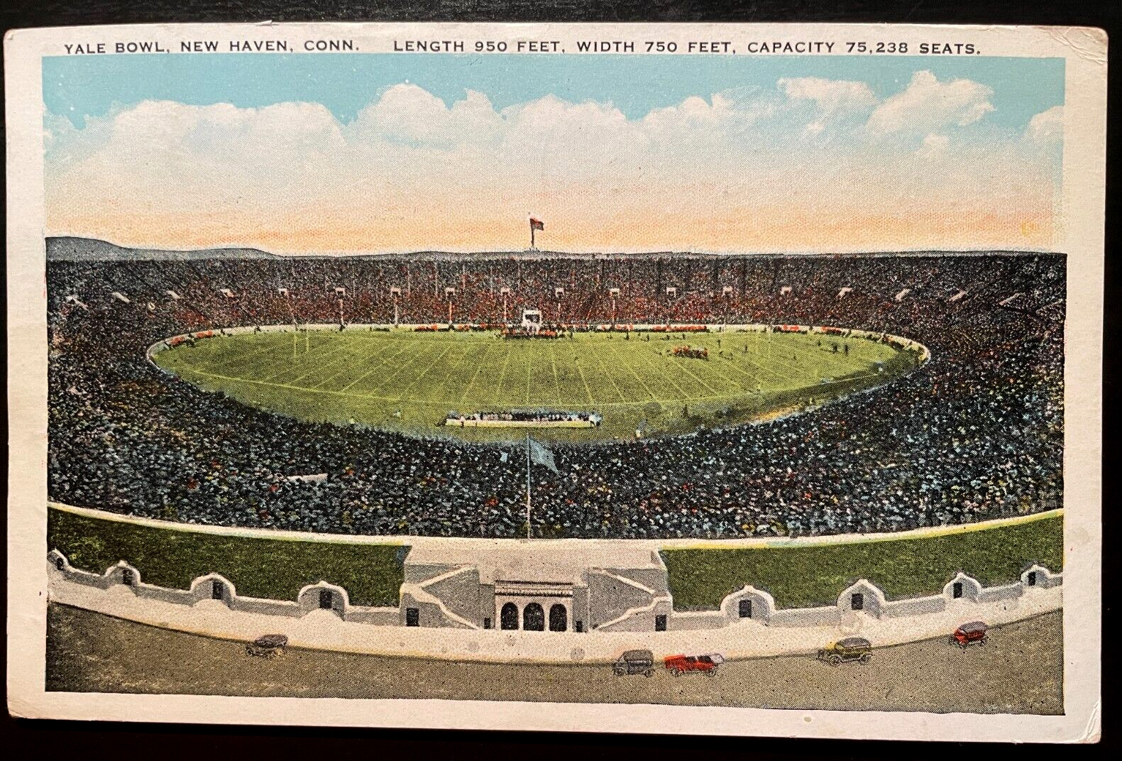 Vintage Postcard 1926 Yale Bowl, New Haven, Connecticut (CT)