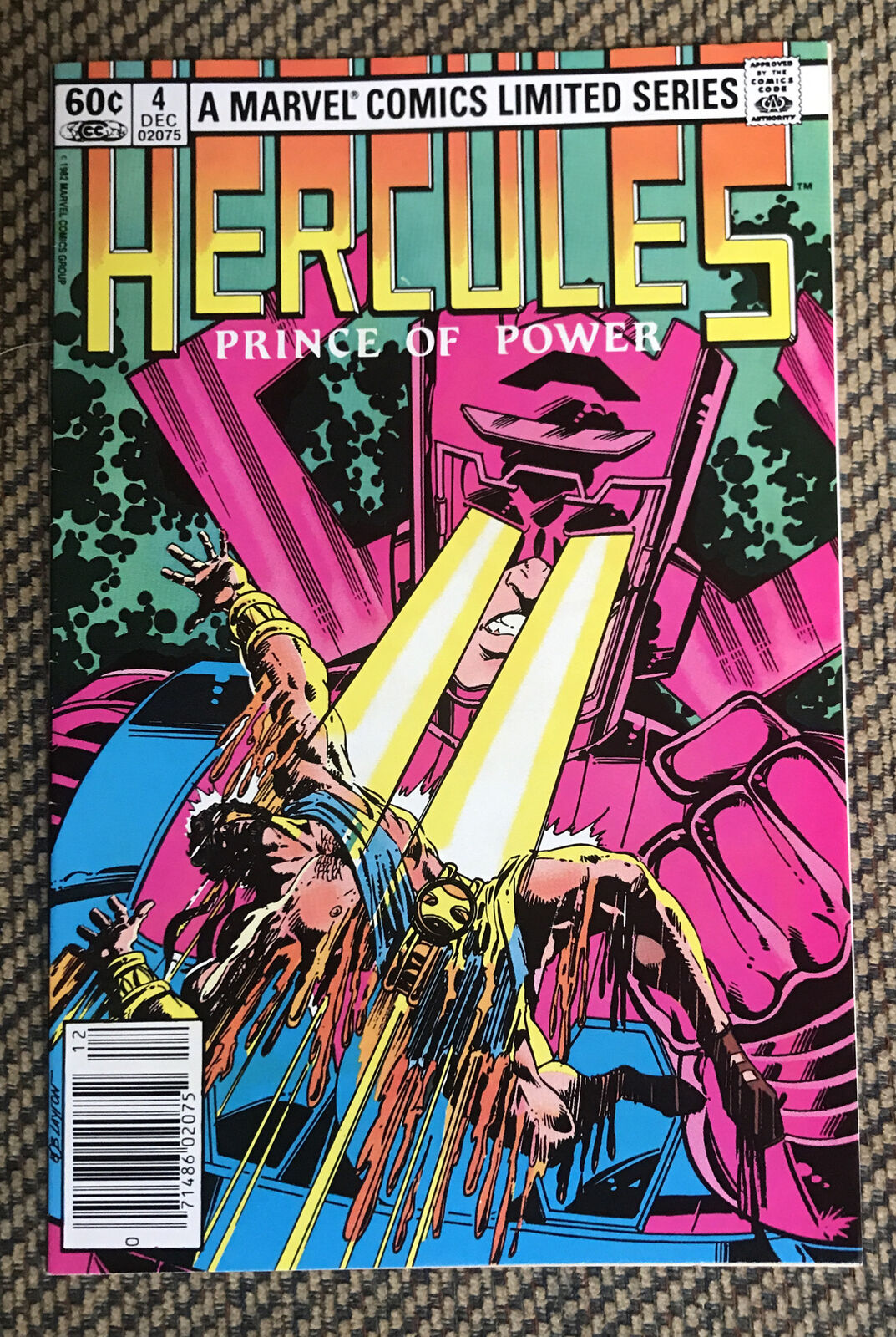 Hercules Prince of Power #4 (Marvel, 1982) Vs Galactus Newsstand Ed. Layton NICE