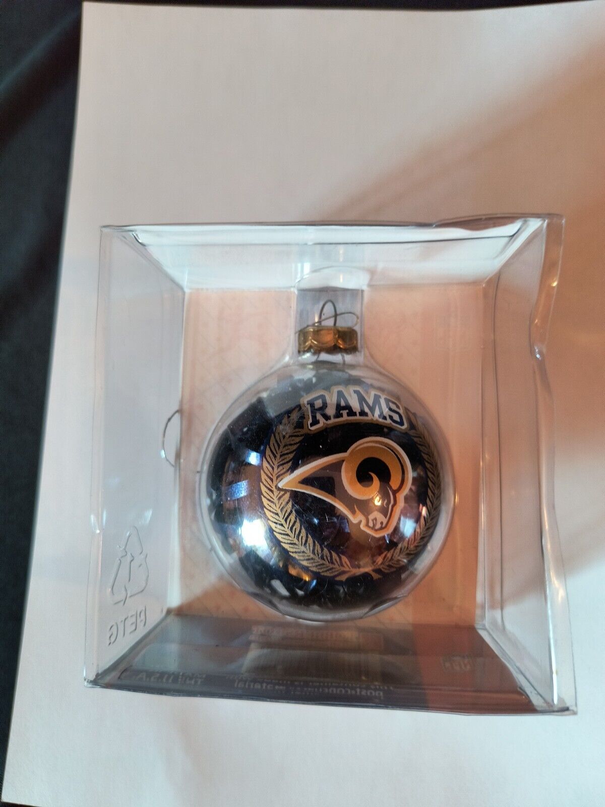 Rams Football Christmas Ornament