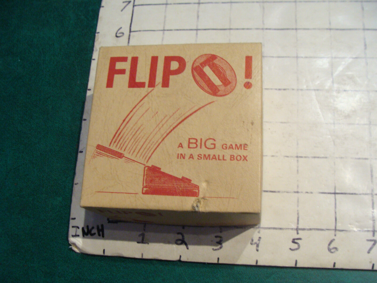VINTAGE toy---FLIP IT, a big game in a small box, 1967 compete, clean