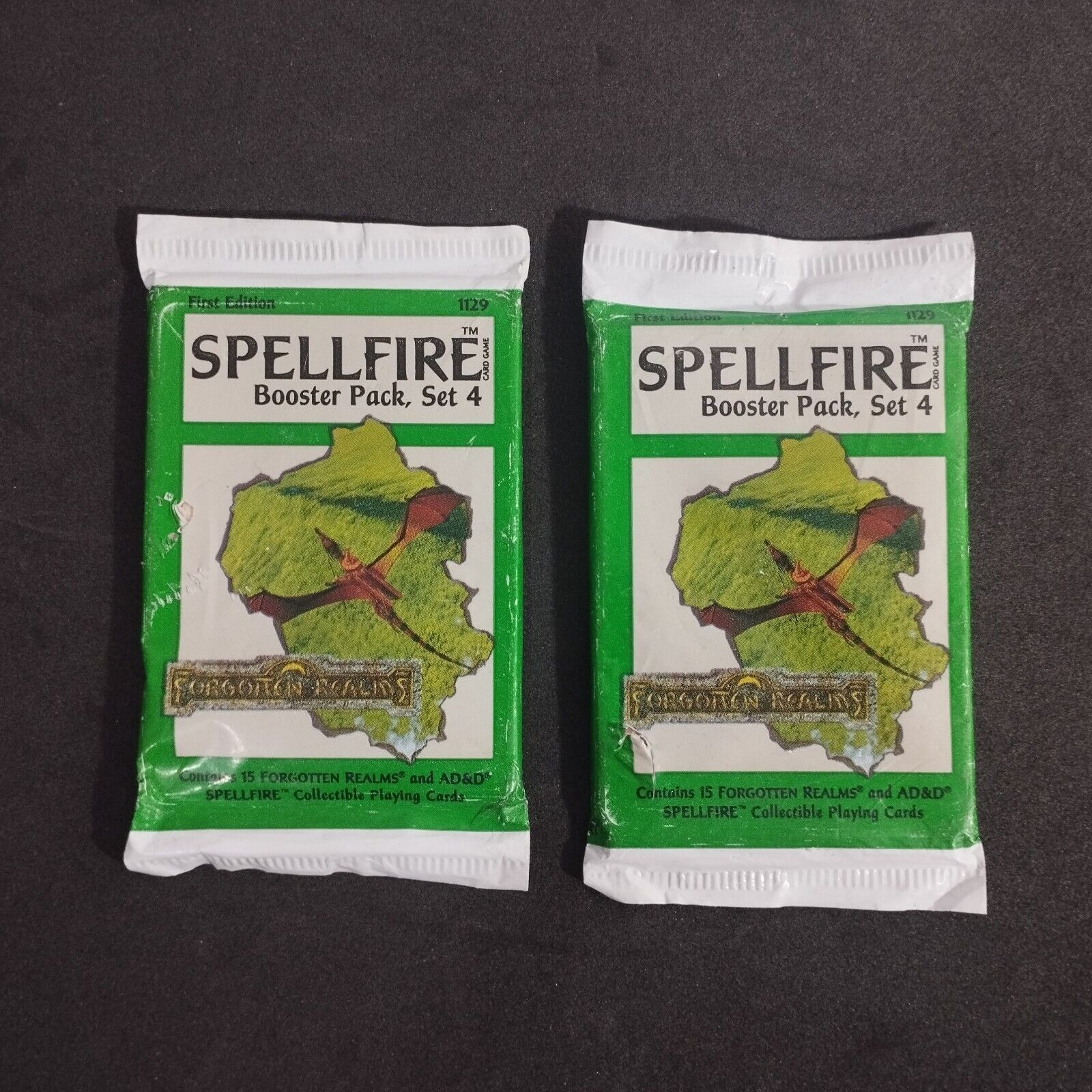 SPELLFIRE Booster Pack Set of 4_ Forgotten Realms_ Green Pack_ New x2 Packs