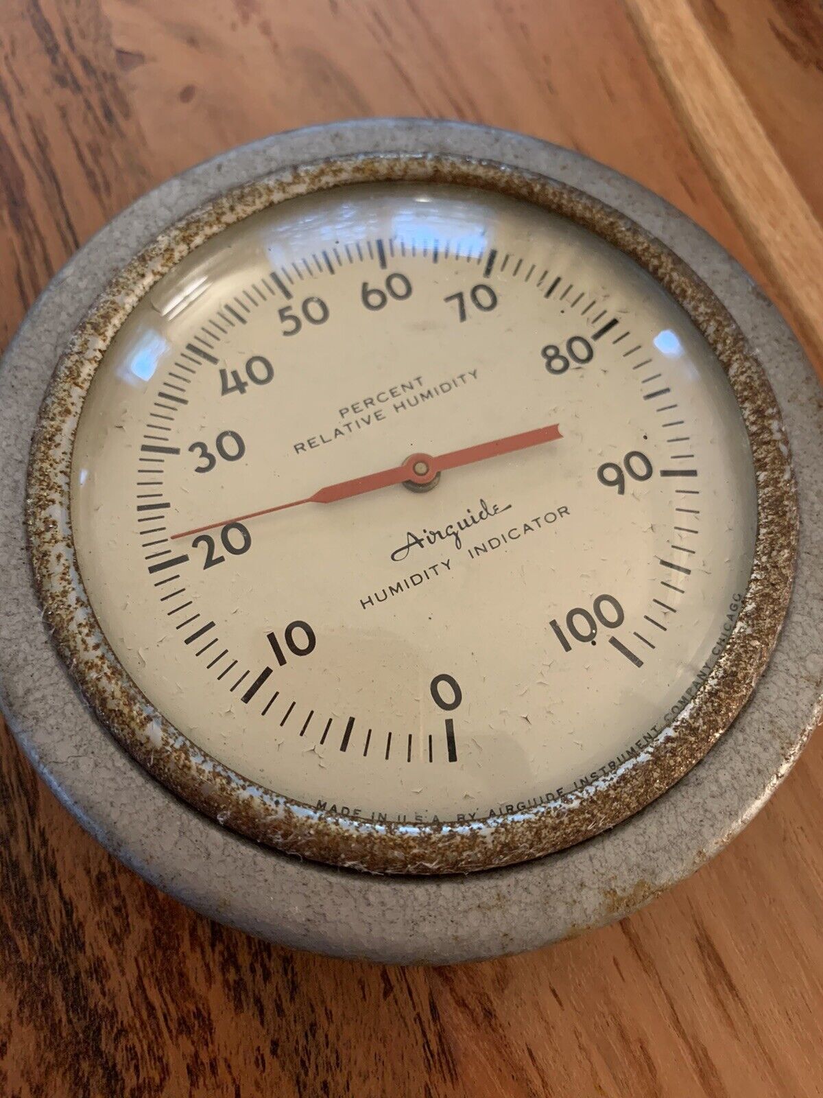 Vintage Airguide Percent Relative Humidity Indicator Made in USA