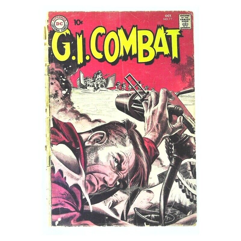 G.I. Combat (1957 series) #77 in Good condition. DC comics [u`
