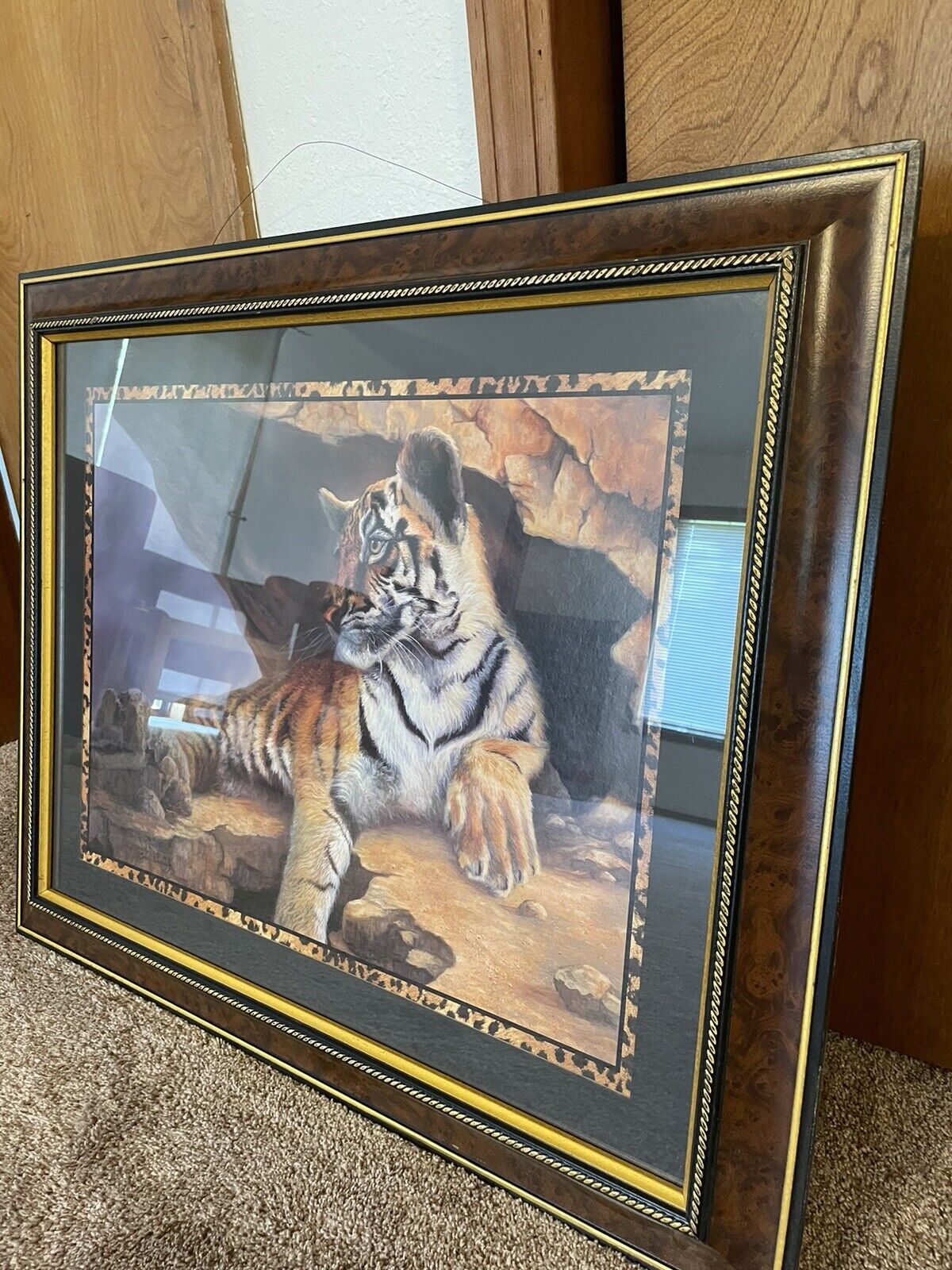 Home Interiors Bengal tiger Framed Picture 27\