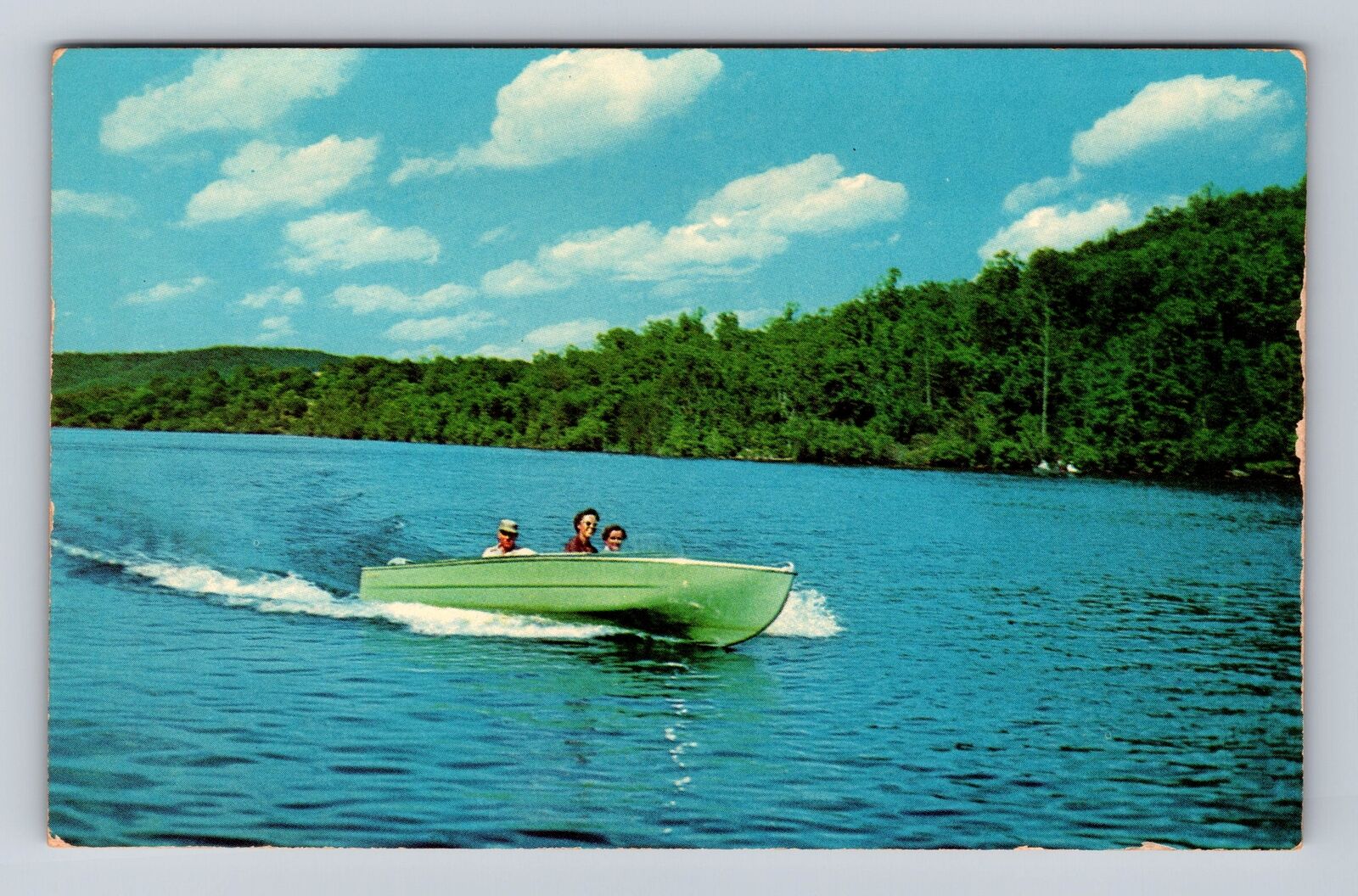 Eureka Springs AR-Arkansas, Boating Lake Leatherwood, Antique Vintage Postcard