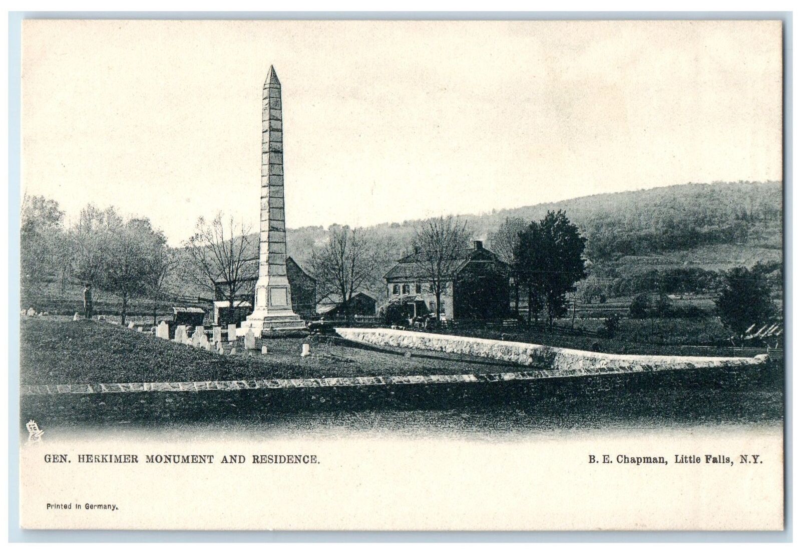 c1905\'s Gen. Hekkimer Monument And Residence Little Falls New York NY Postcard