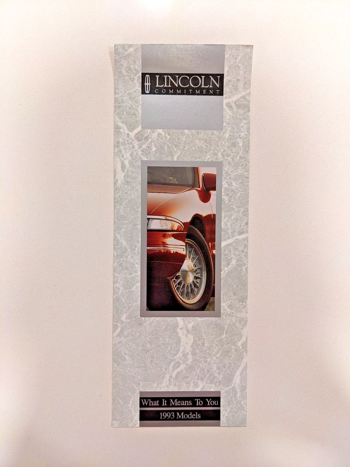 Original 1993 Lincoln Commitment Sales Brochure 94