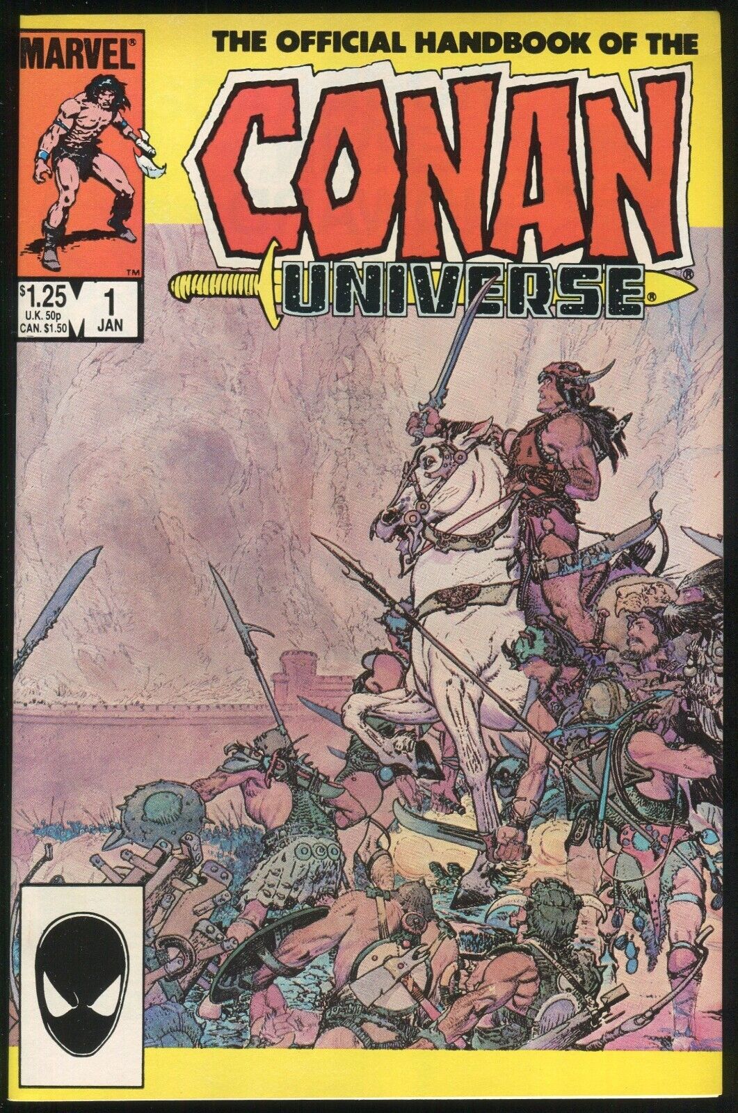 Official Handbook of the Conan Universe 1 Comic Barbarian Robert E Howard Kaluta