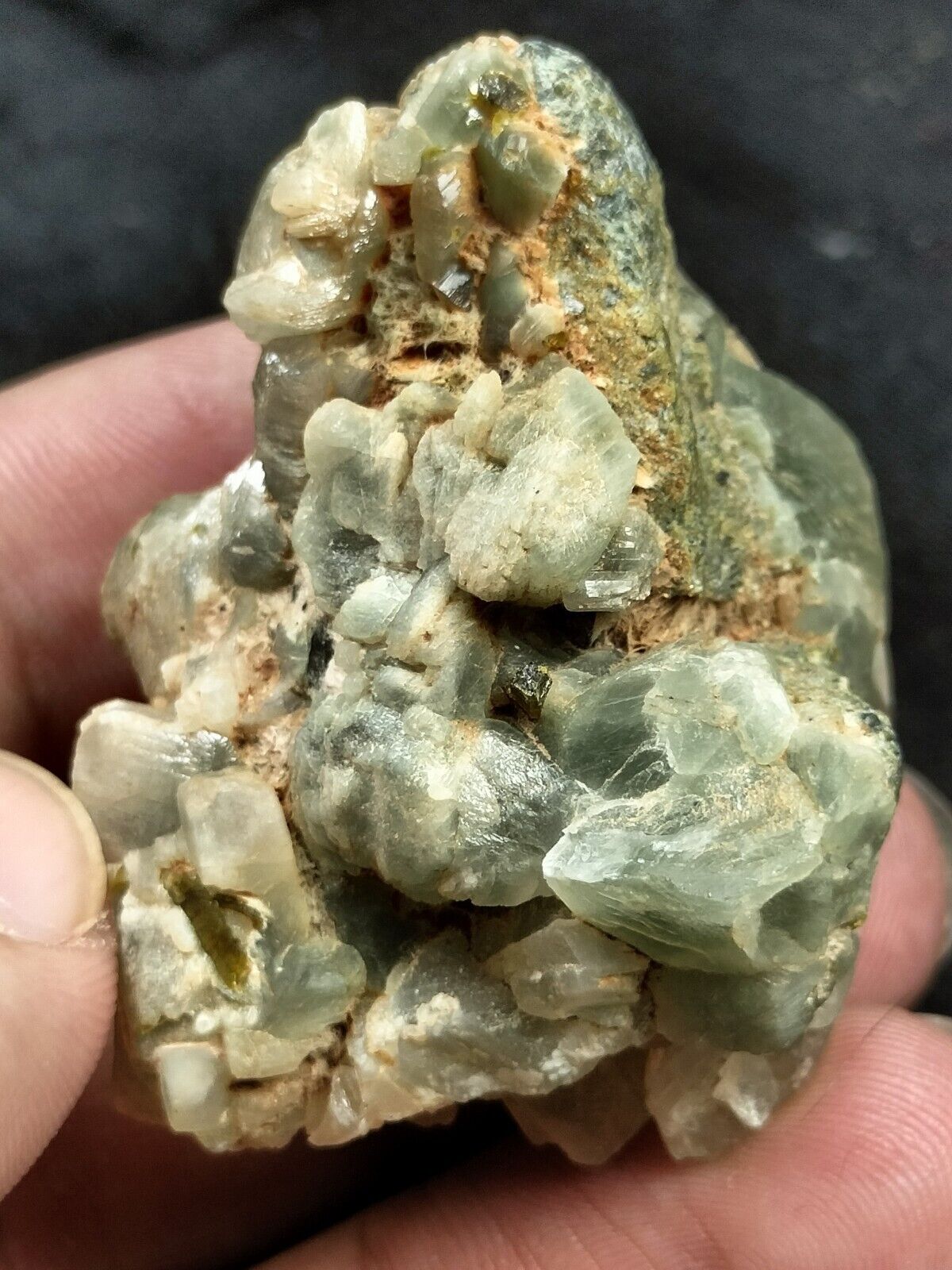 Riebeckite & Byssolite included Rare Blue & Green Adularia with Clinozoisite pak