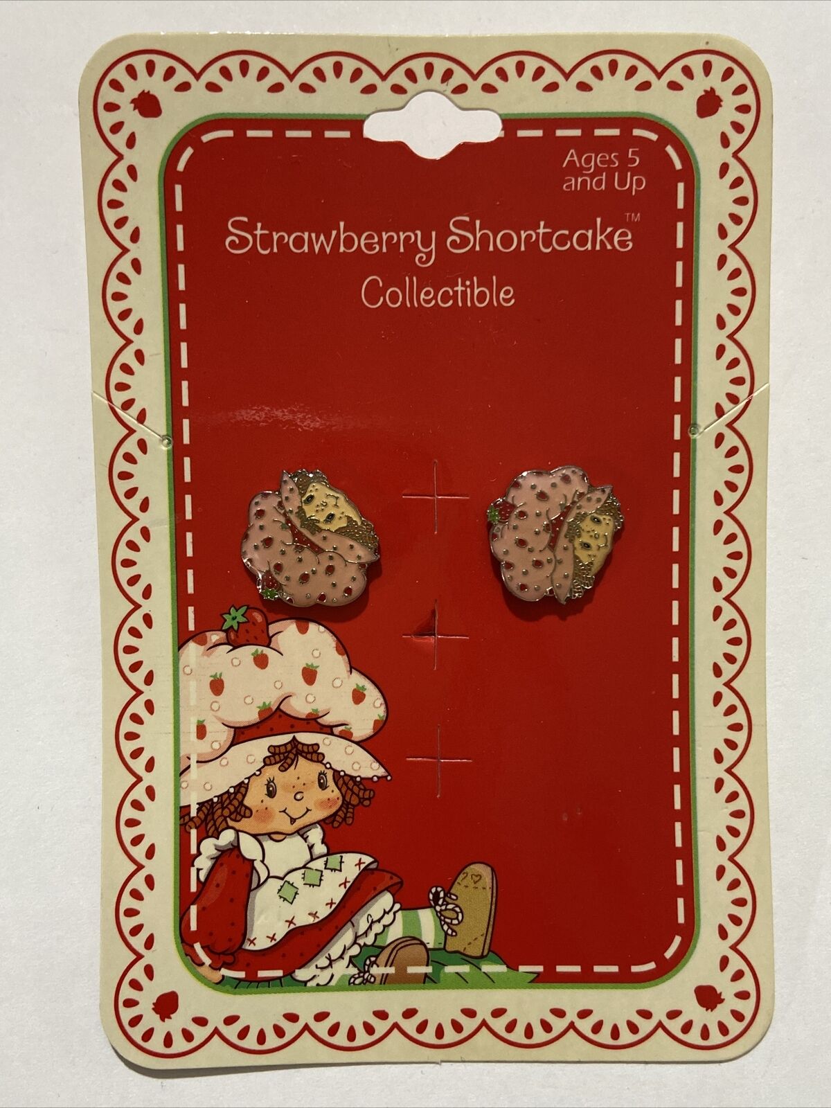 HTF 2003 Strawberry Shortcake EARRINGS Collectible Jewelry by TCFC/DIC_UNUSED