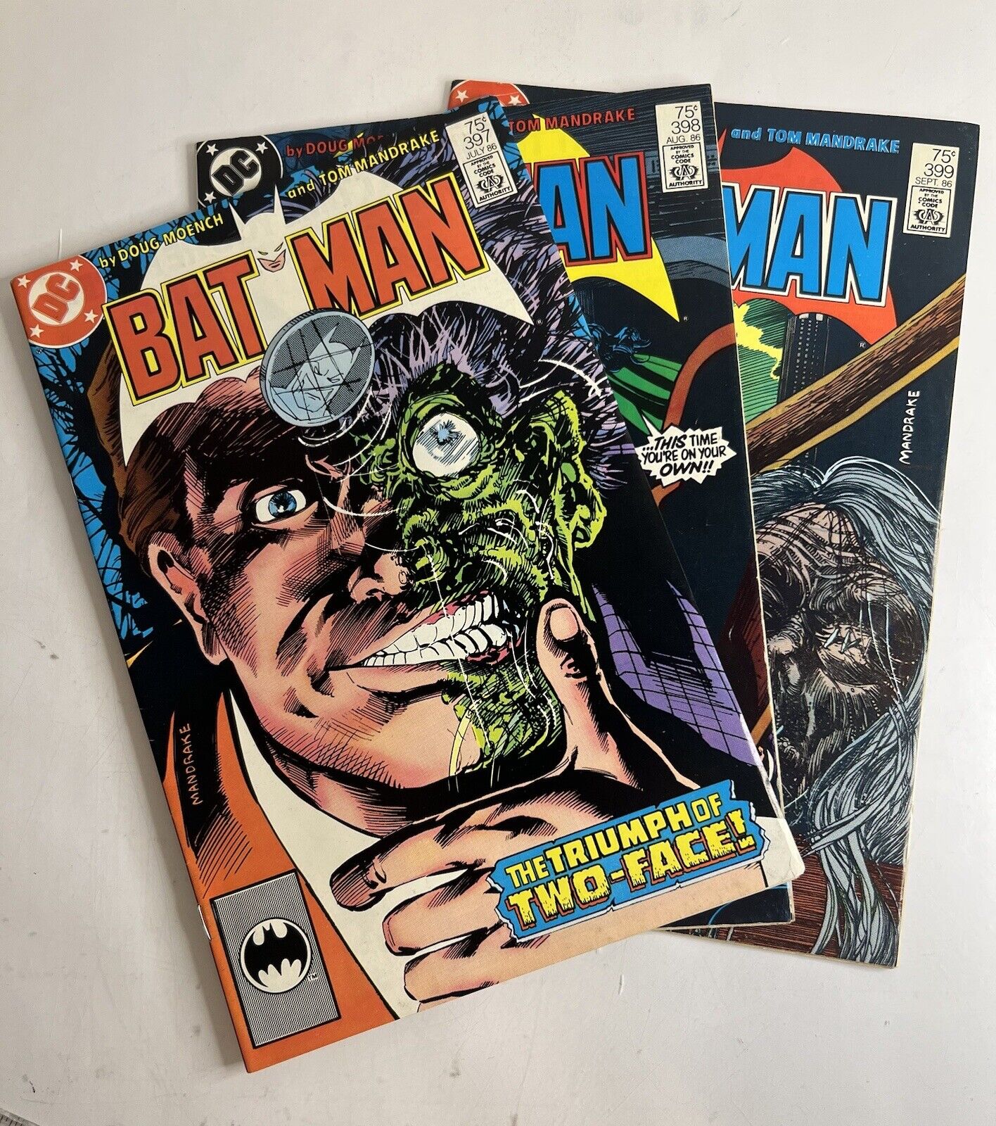 Vintage Comics: Batman #397 / 398 / 399 - DC Comics 1986