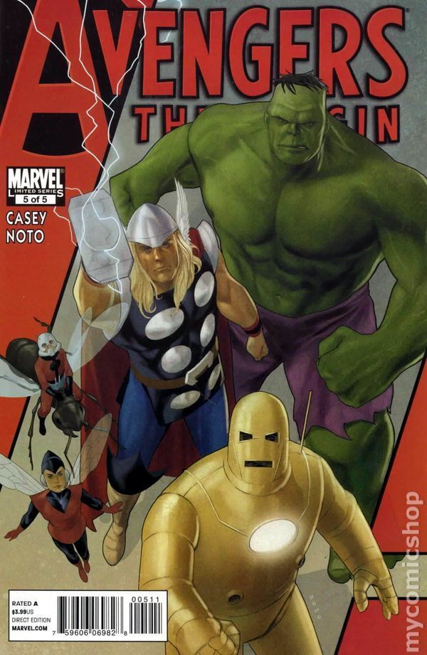 Avengers The Origin #5 NM 2010 Stock Image