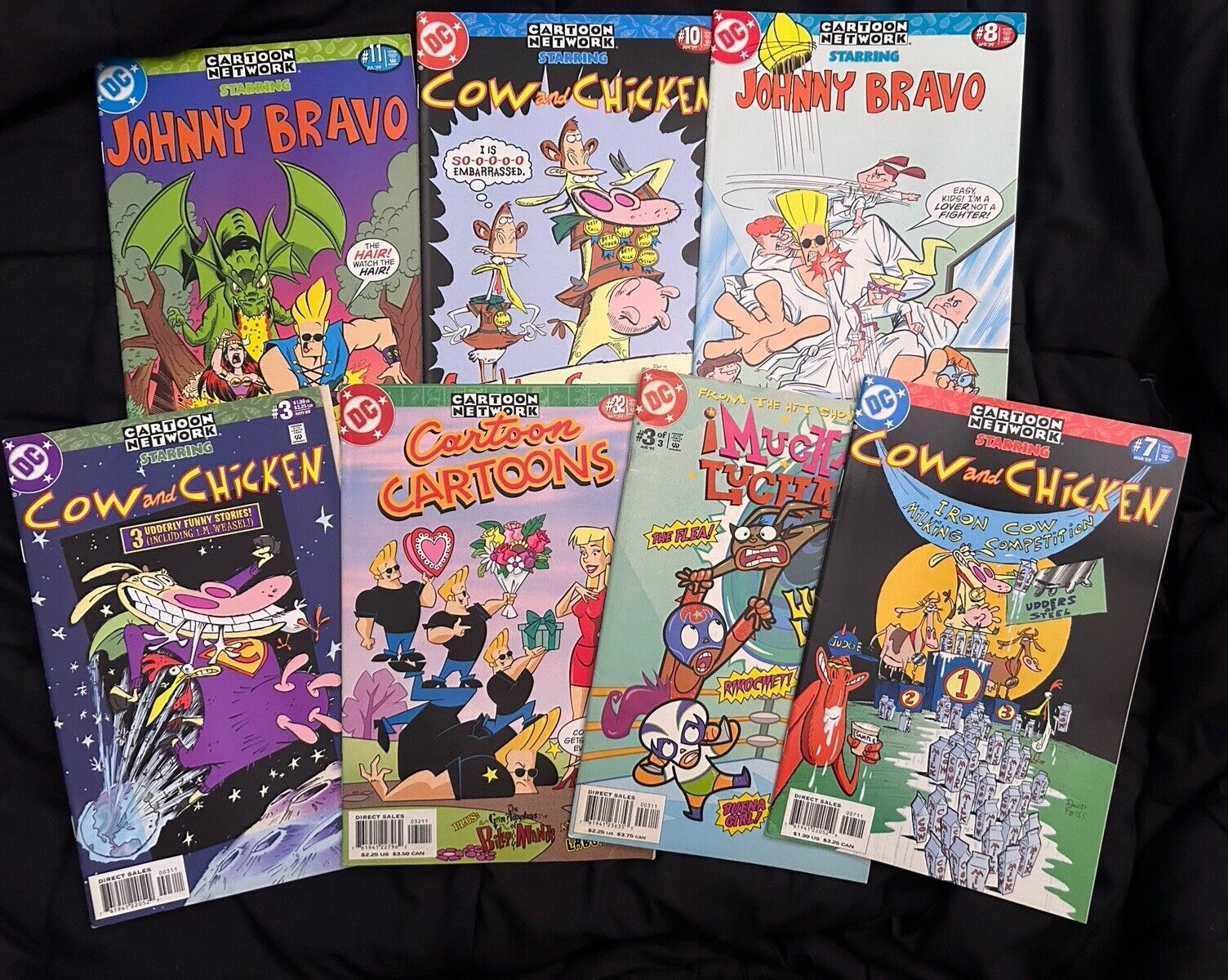 Cartoon Network Vintage DC Comics - Cow & Chicken, Johnny Bravo - LOT Of 7