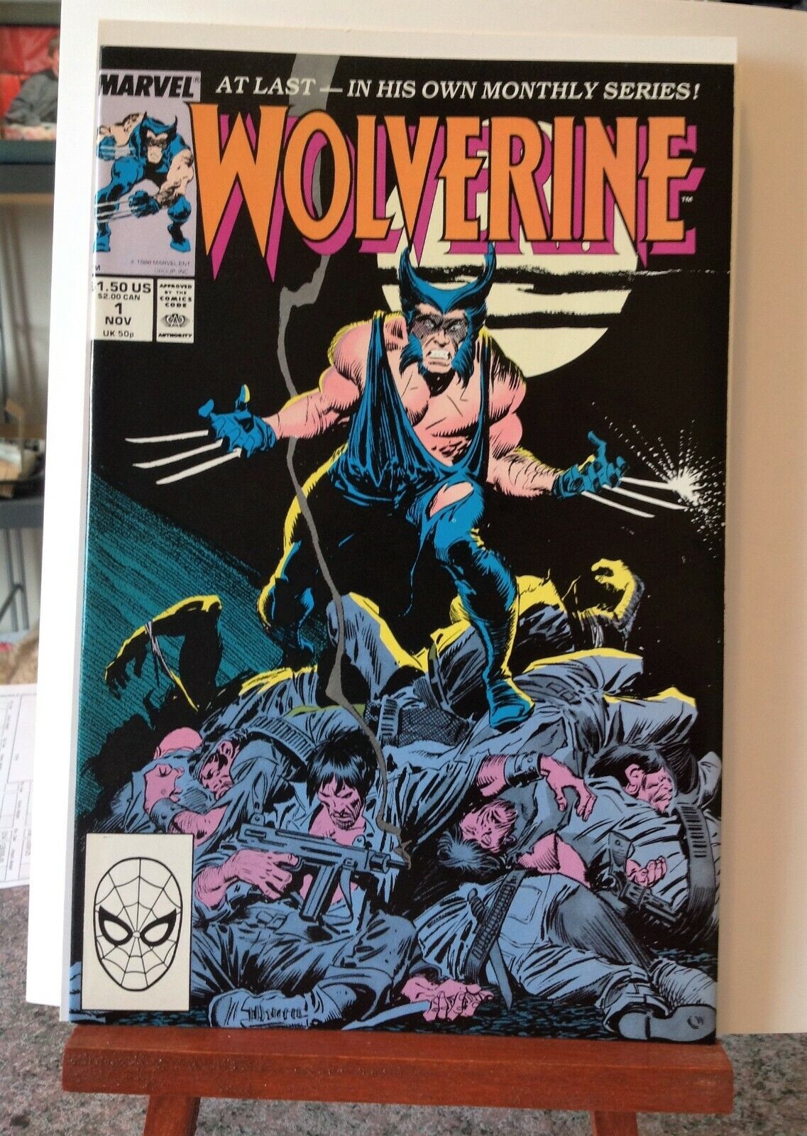 Wolverine #1 1988 1st Wolverine as Patch Key Book MCU NM 9.4