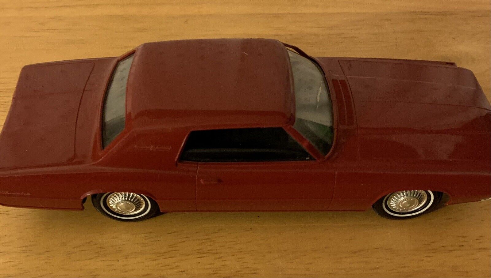 VINTAGE AM Radio 1968 Red Ford Thunderbird Car 8”long Model Philco 