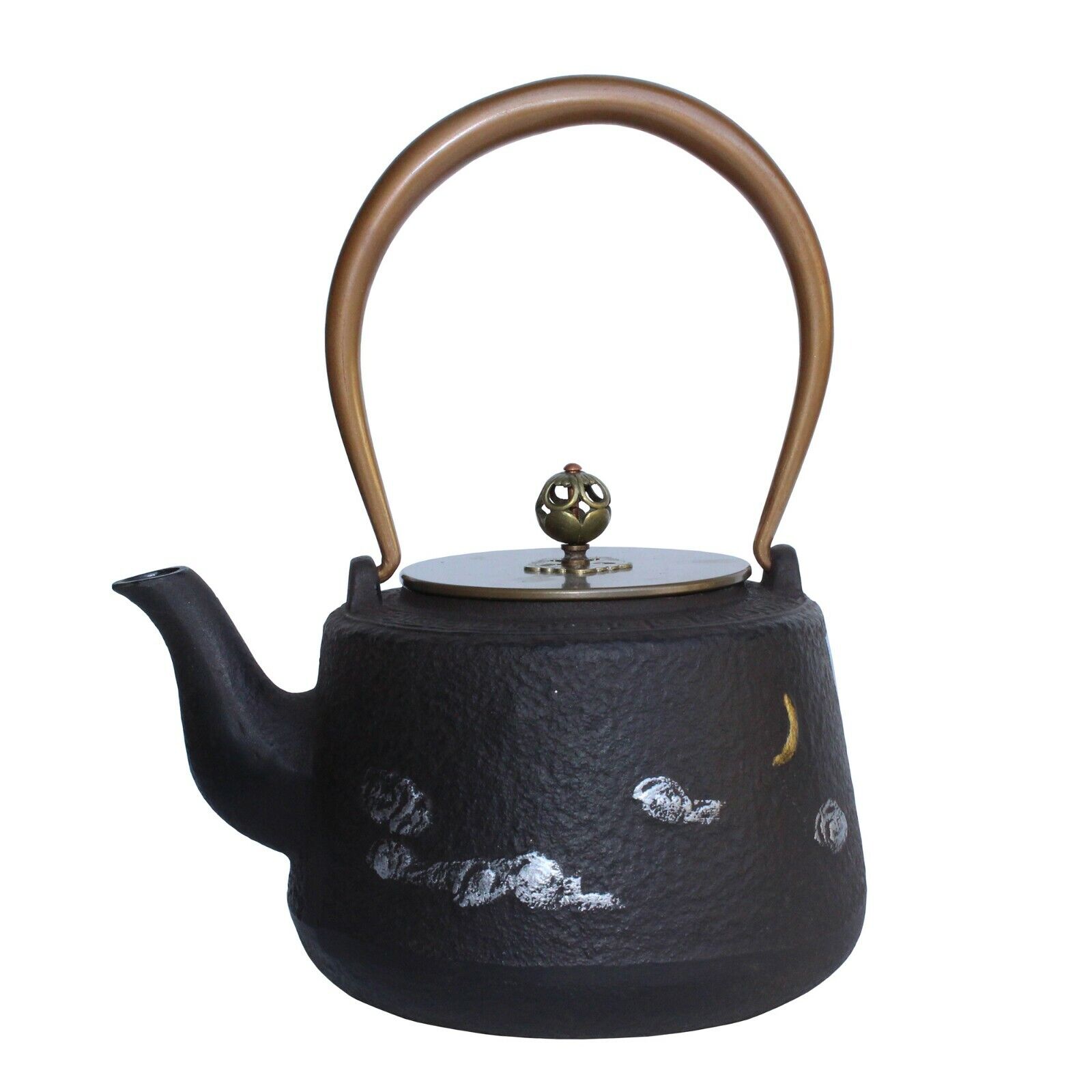 Handmade Quality Asian Heavy Cast Iron Teapot Shape Display Art ws260